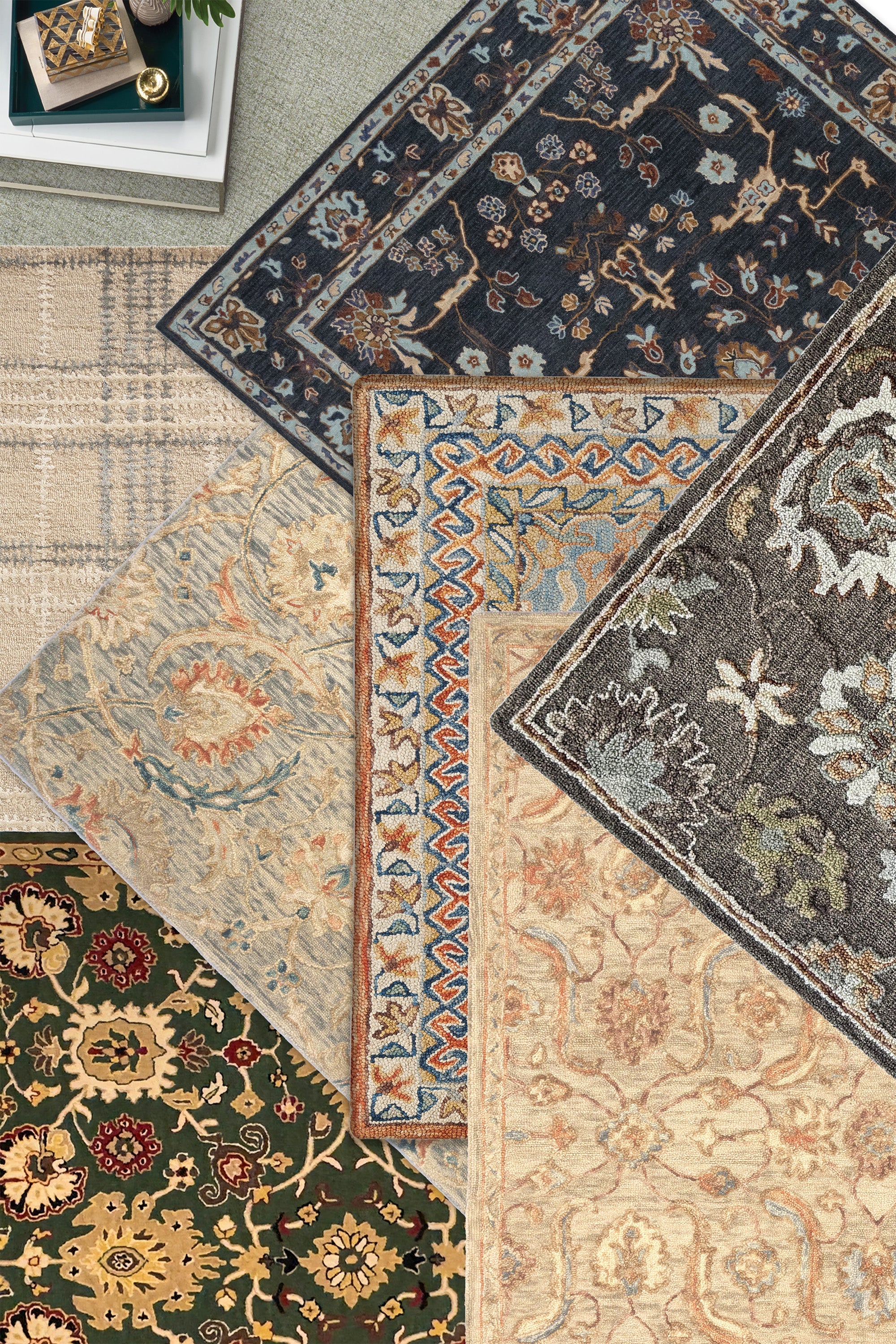 hand tufted rugs rolled collection image