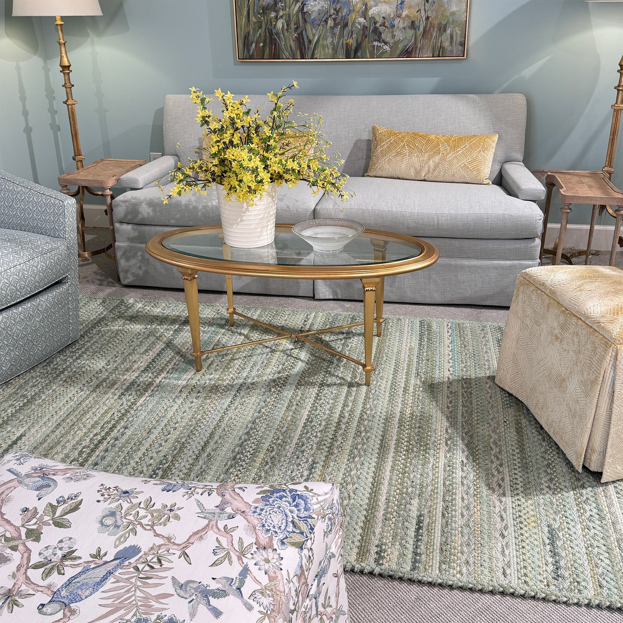 Bayview Sage Braided Rug Cross Sewn Rectangle image