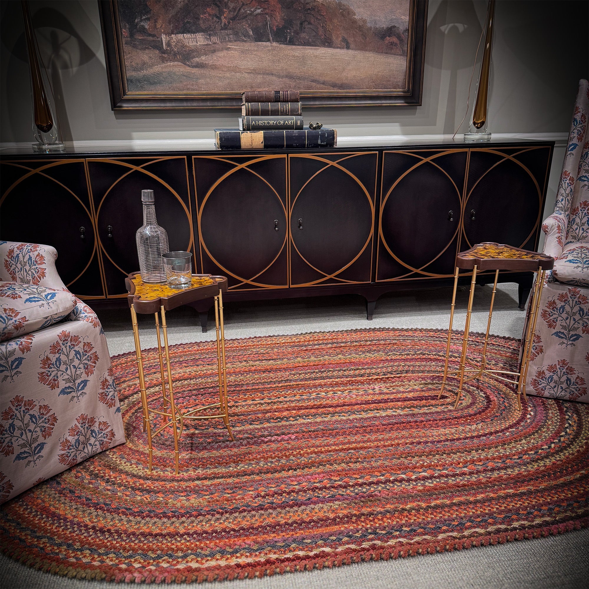 Bayview Cinnabar Braided Rug Oval image
