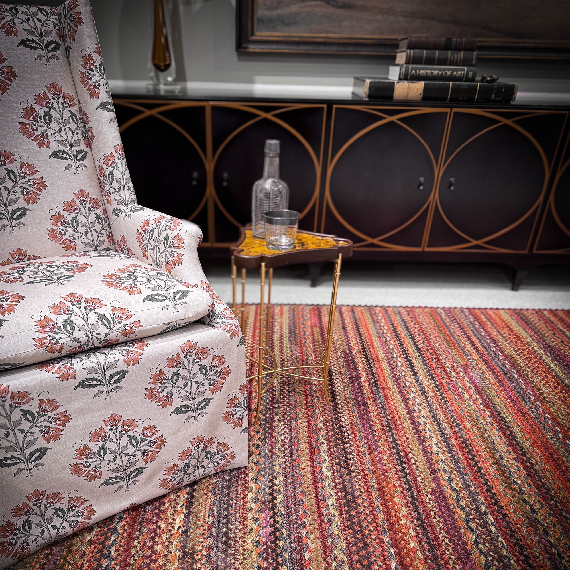 Bayview Cinnabar Braided Rug Cross Sewn Rectangle image