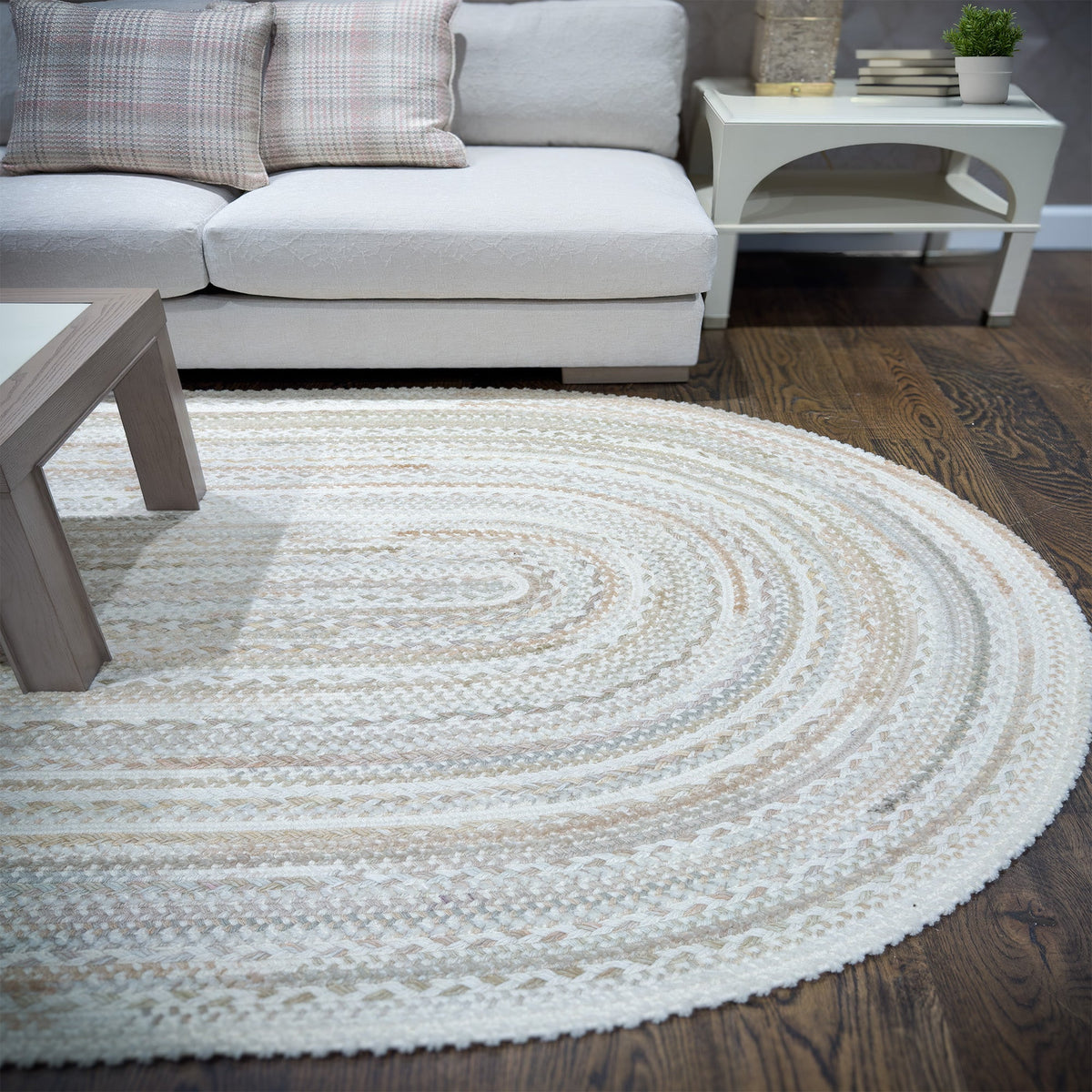 Bayview Linen Braided Rug Oval image