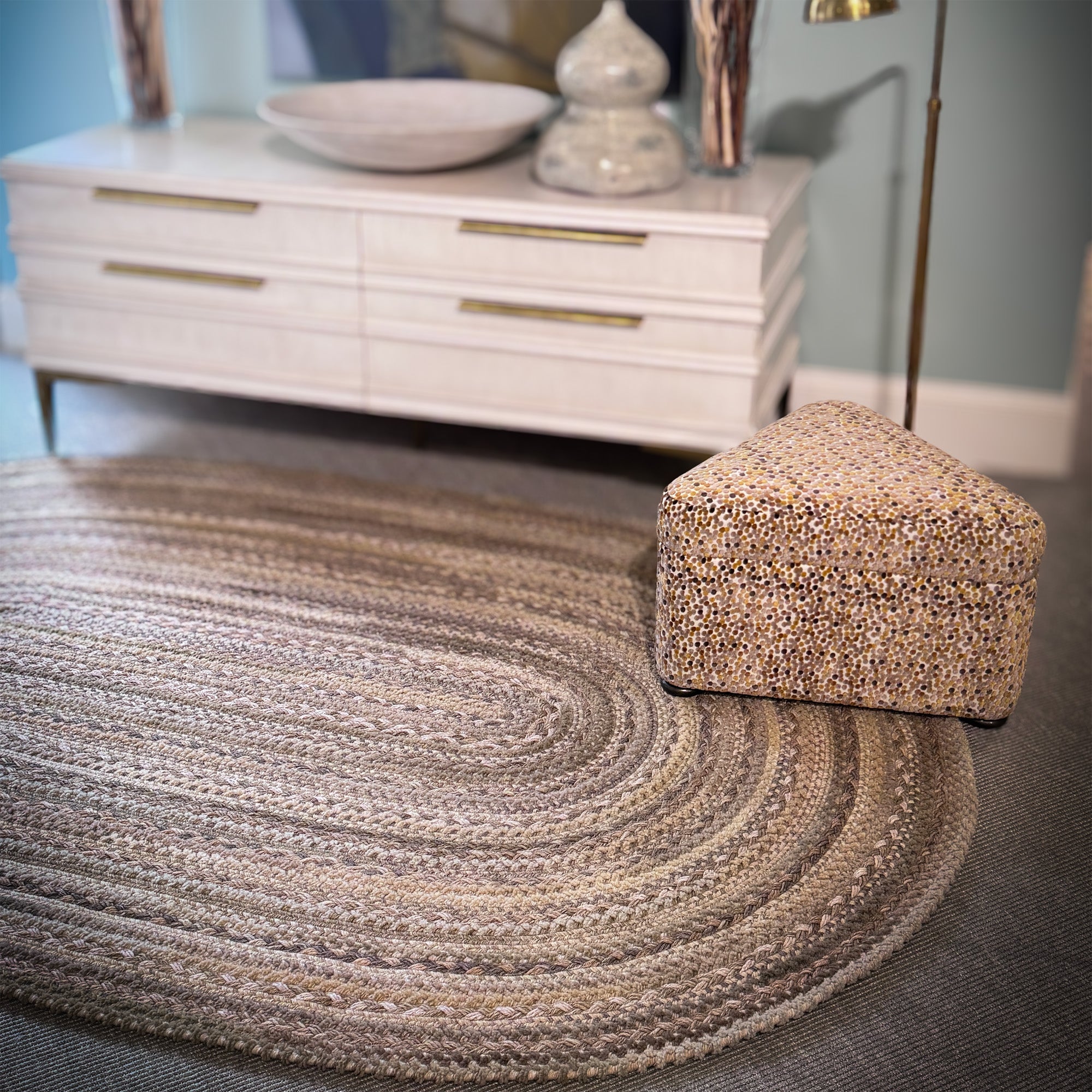 Bayview Neutral Braided Rug Oval image