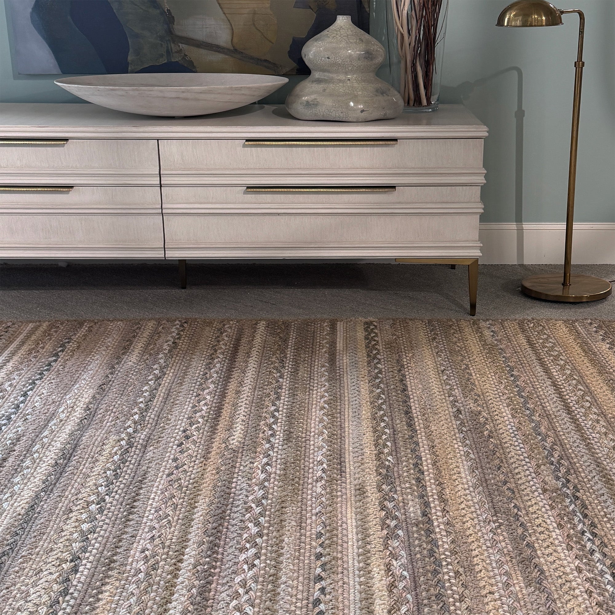 Bayview Neutral Braided Rug Cross Sewn Rectangle image