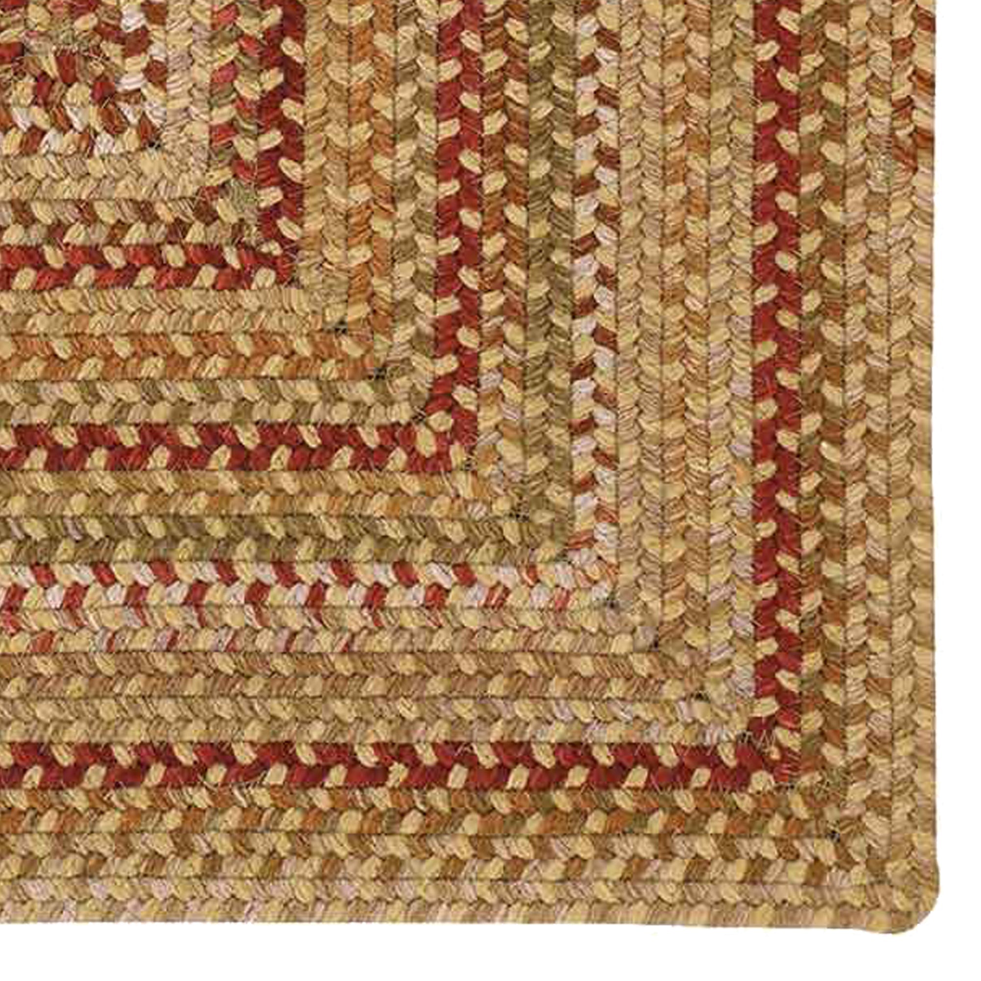 Homecoming Wheatfield Braided Rug Concentric Rectangle image