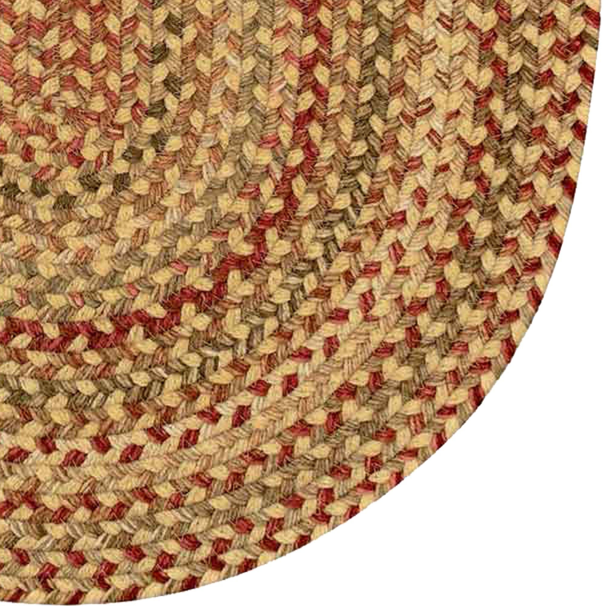 Homecoming Wheatfield Braided Rug Oval image