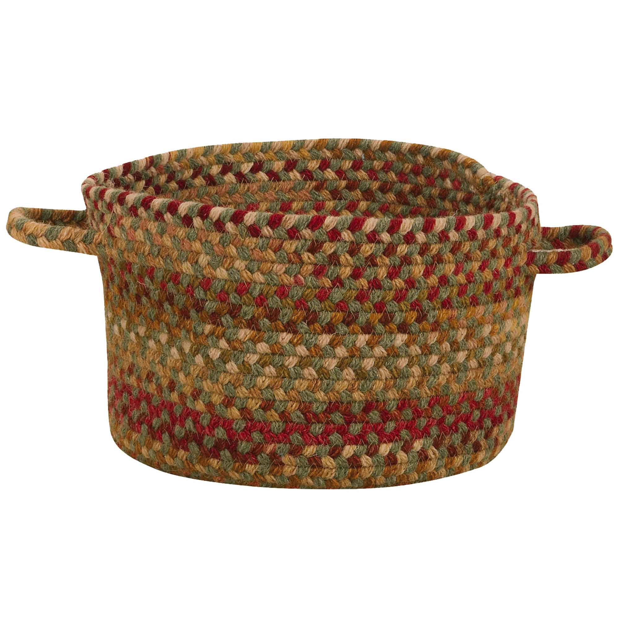 Homecoming Evergreen Braided Rug Basket image