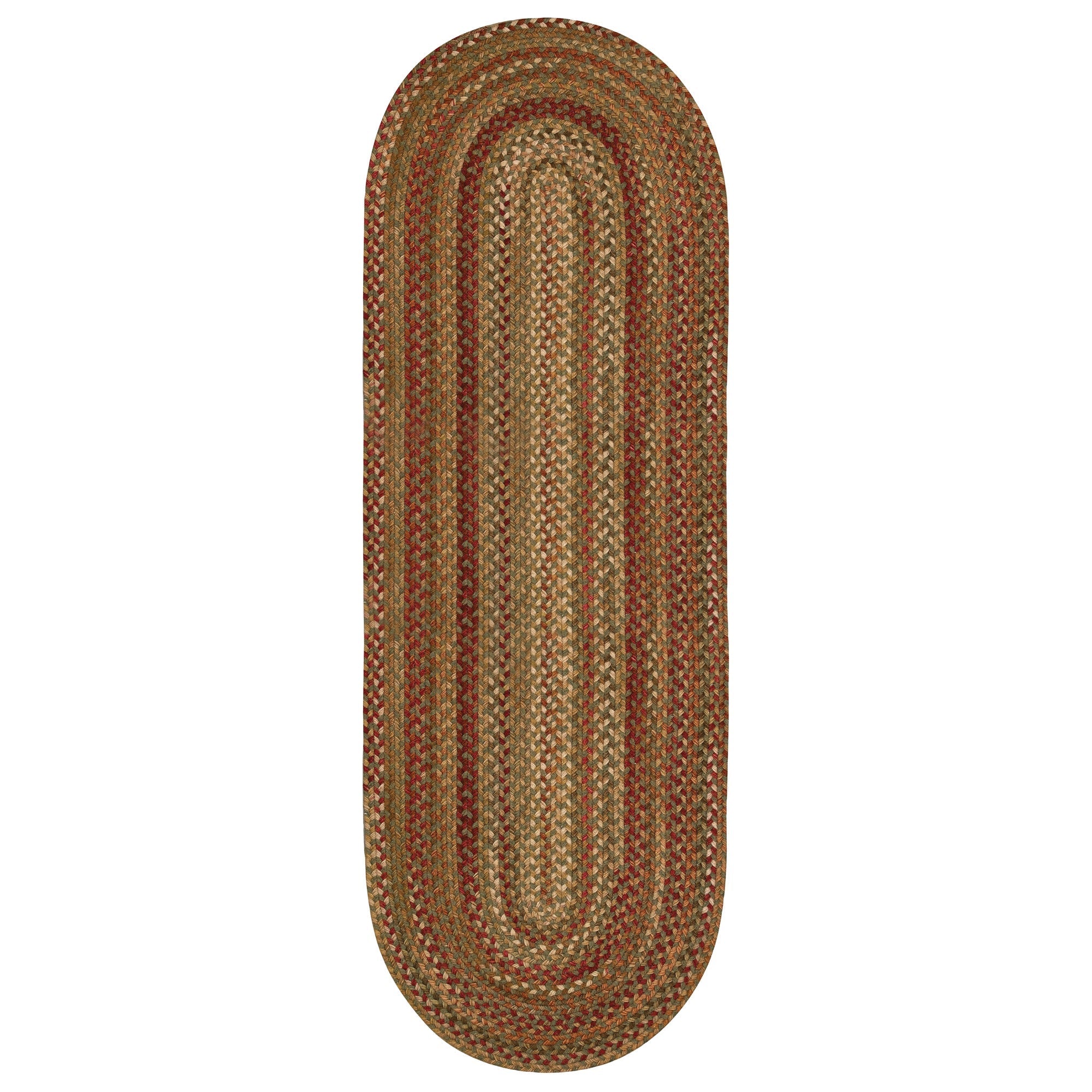 Homecoming Evergreen Braided Rug Oval image