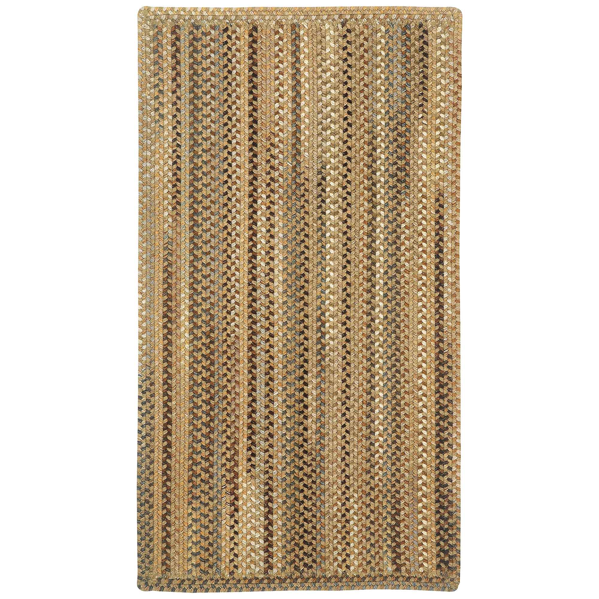 Homecoming River Rock Braided Rug Vertical Stripe Rectangle image