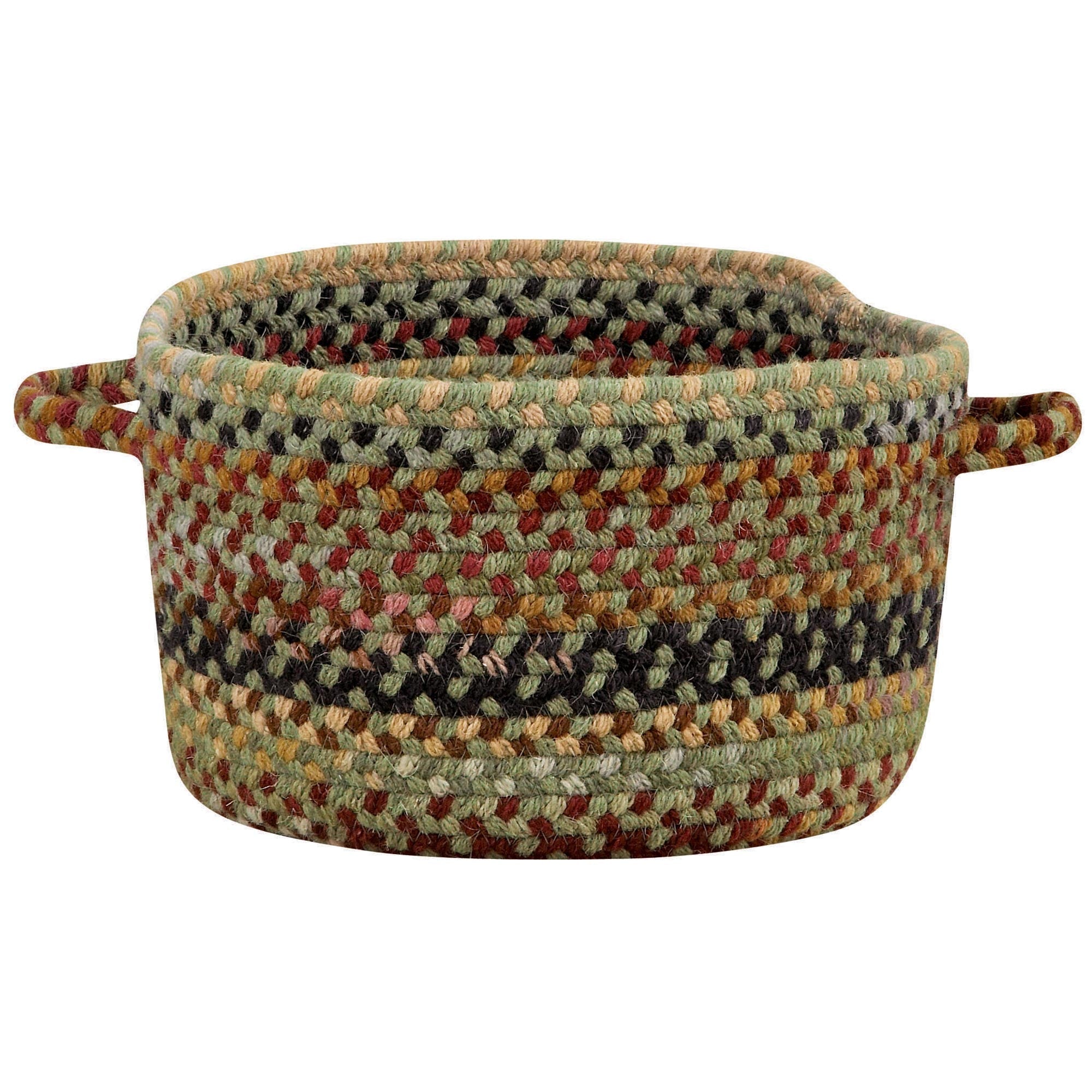 Gramercy Sage Braided Rug Basket image