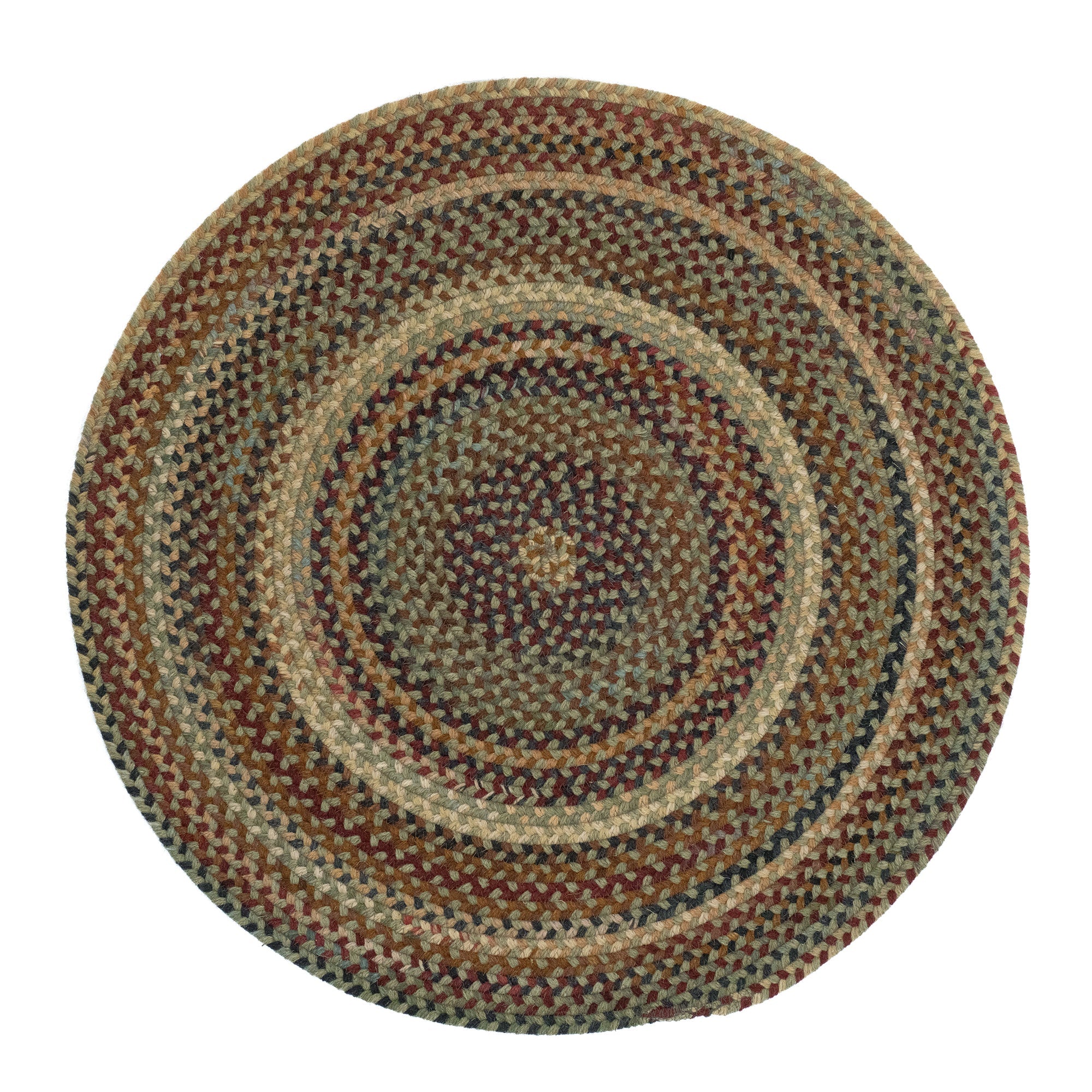 Gramercy Sage Braided Rug Round image