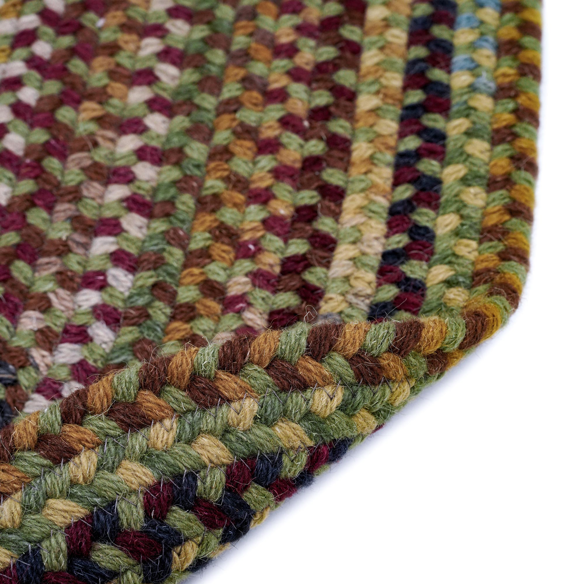 Gramercy Sage Braided Rug Round image