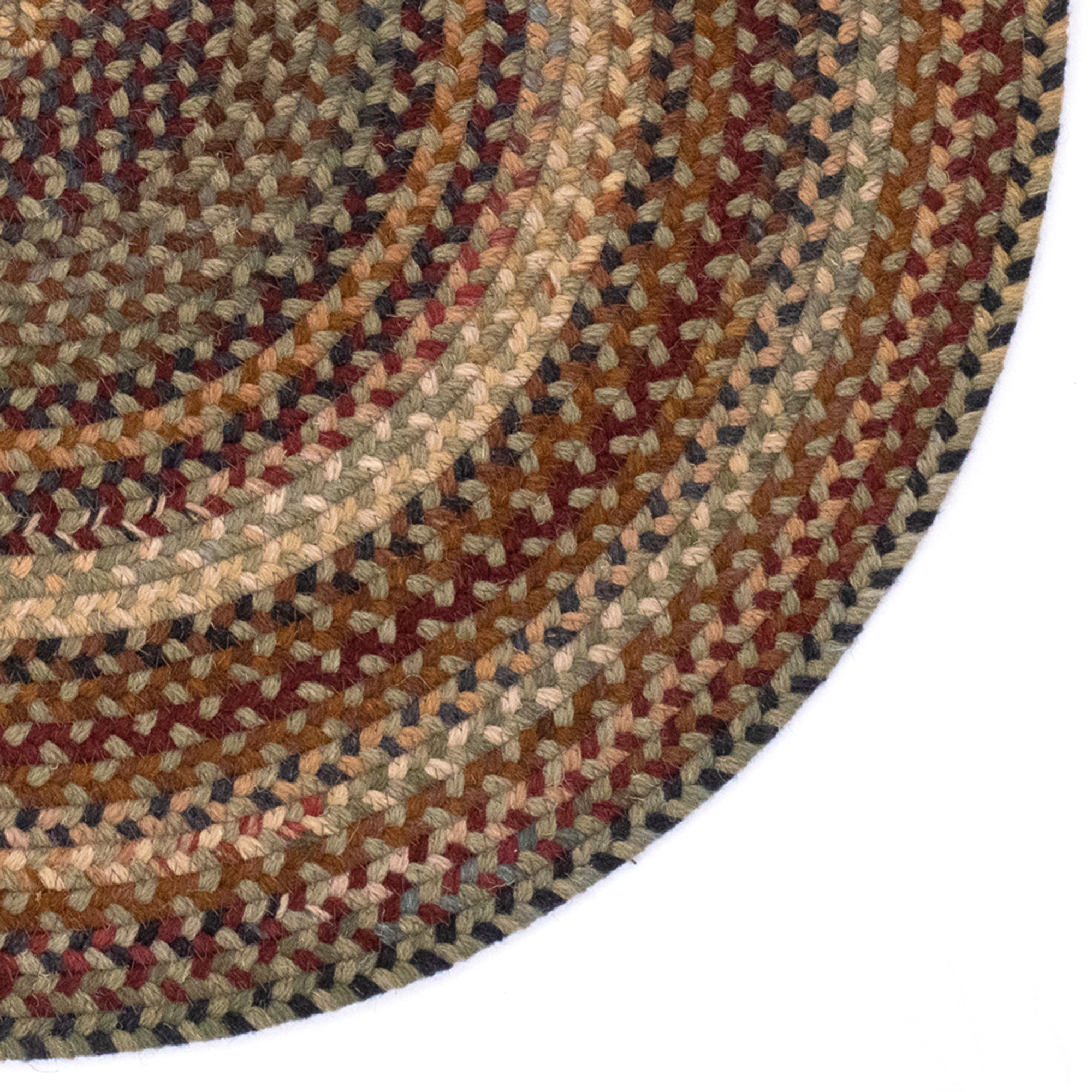 Gramercy Sage Braided Rug Round image