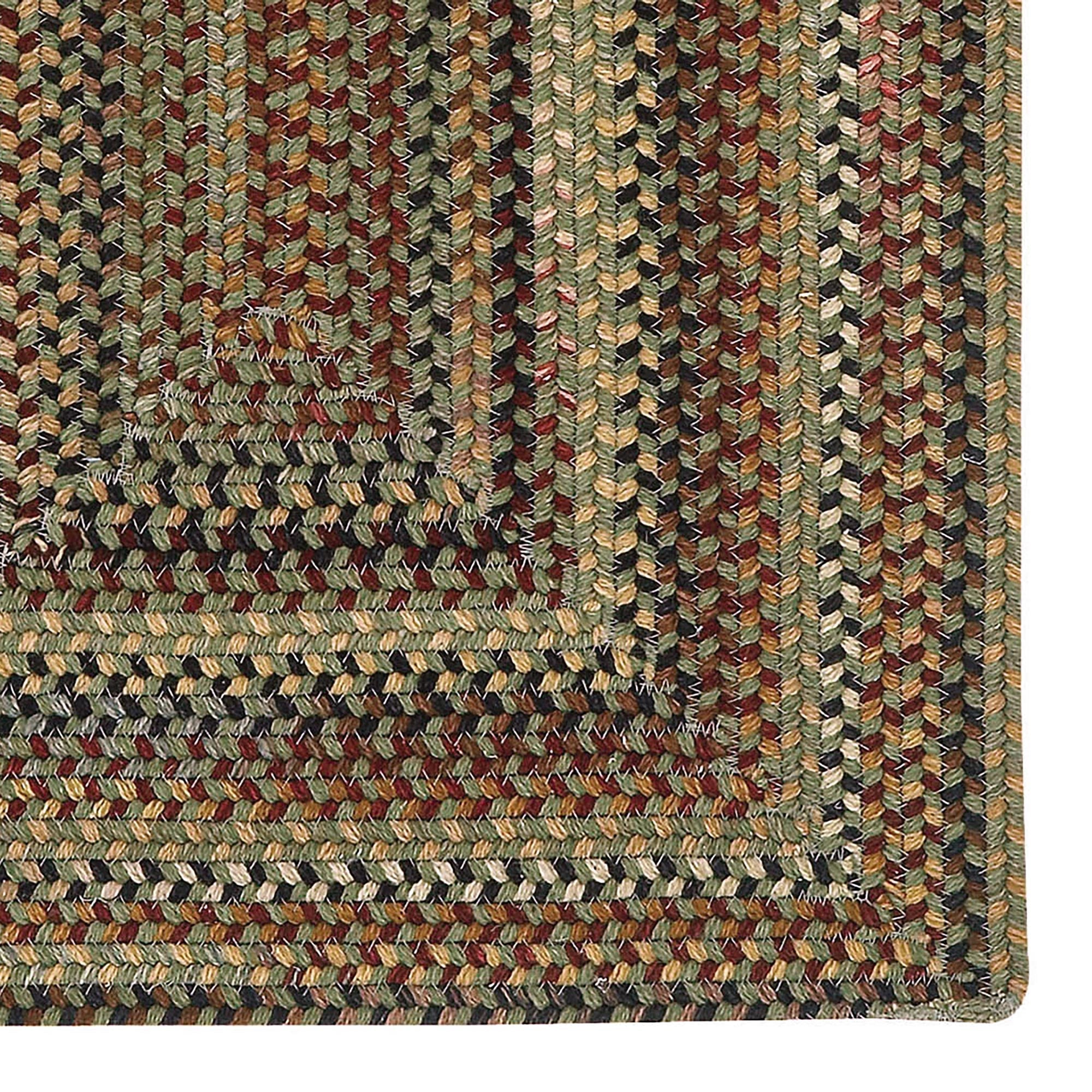 Gramercy Sage Braided Rug Concentric Rectangle image