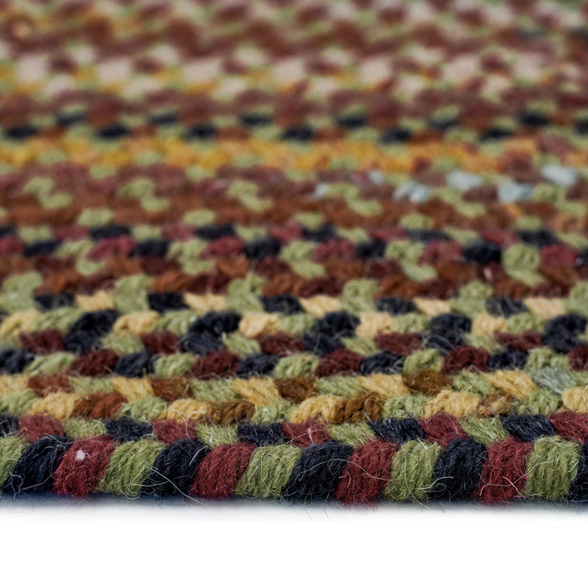 Gramercy Sage Braided Rug Oval image