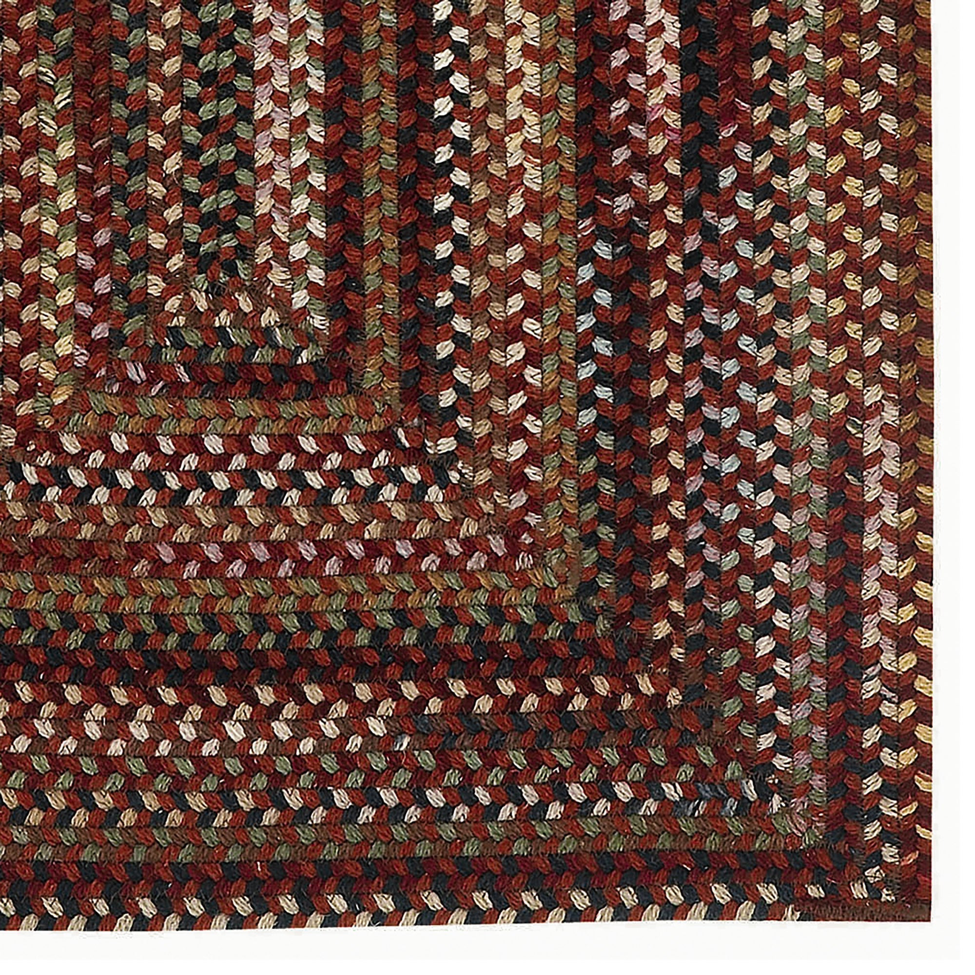Gramercy Cinnabar Braided Rug Concentric Rectangle image