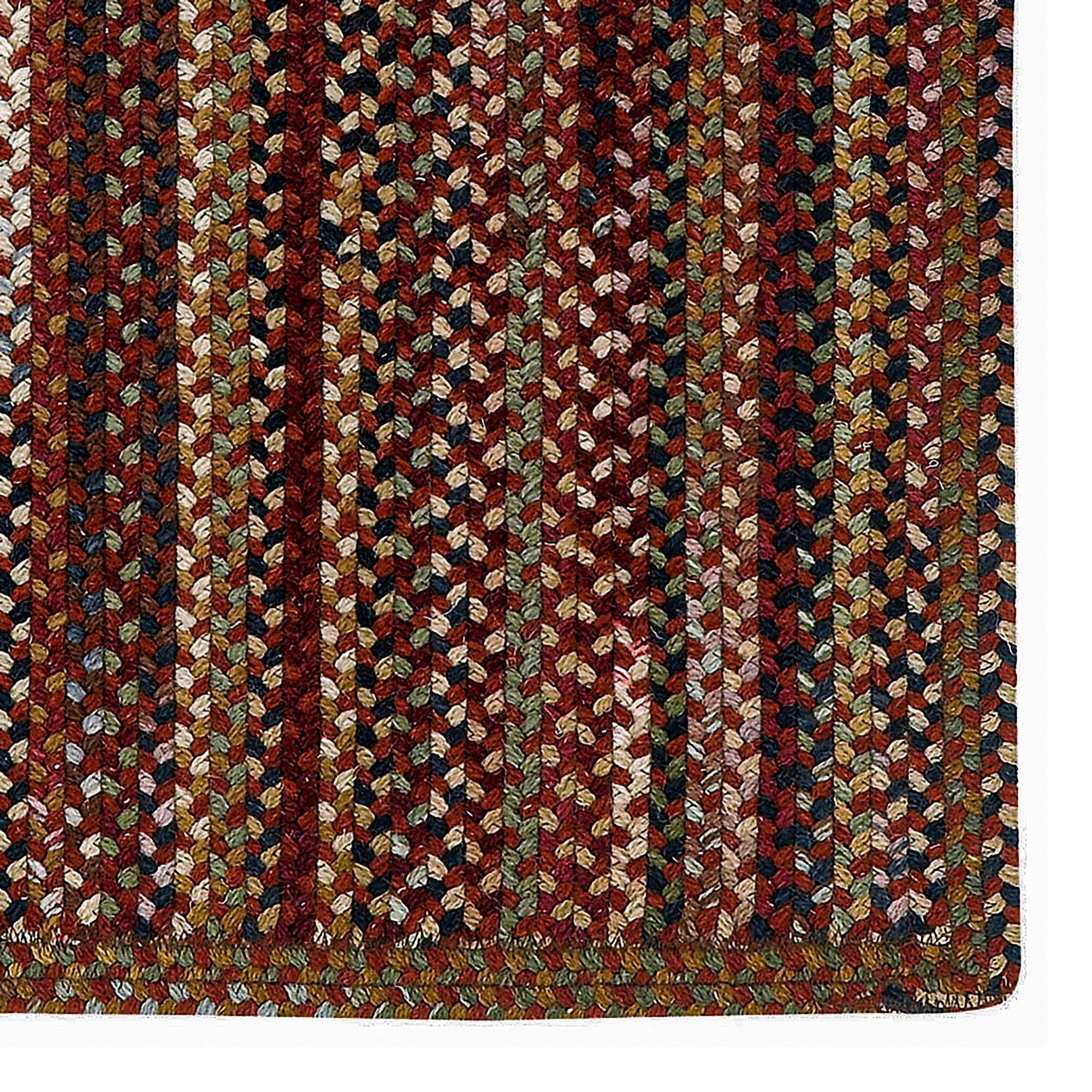 Gramercy Cinnabar Braided Rug Vertical Stripe Rectangle image