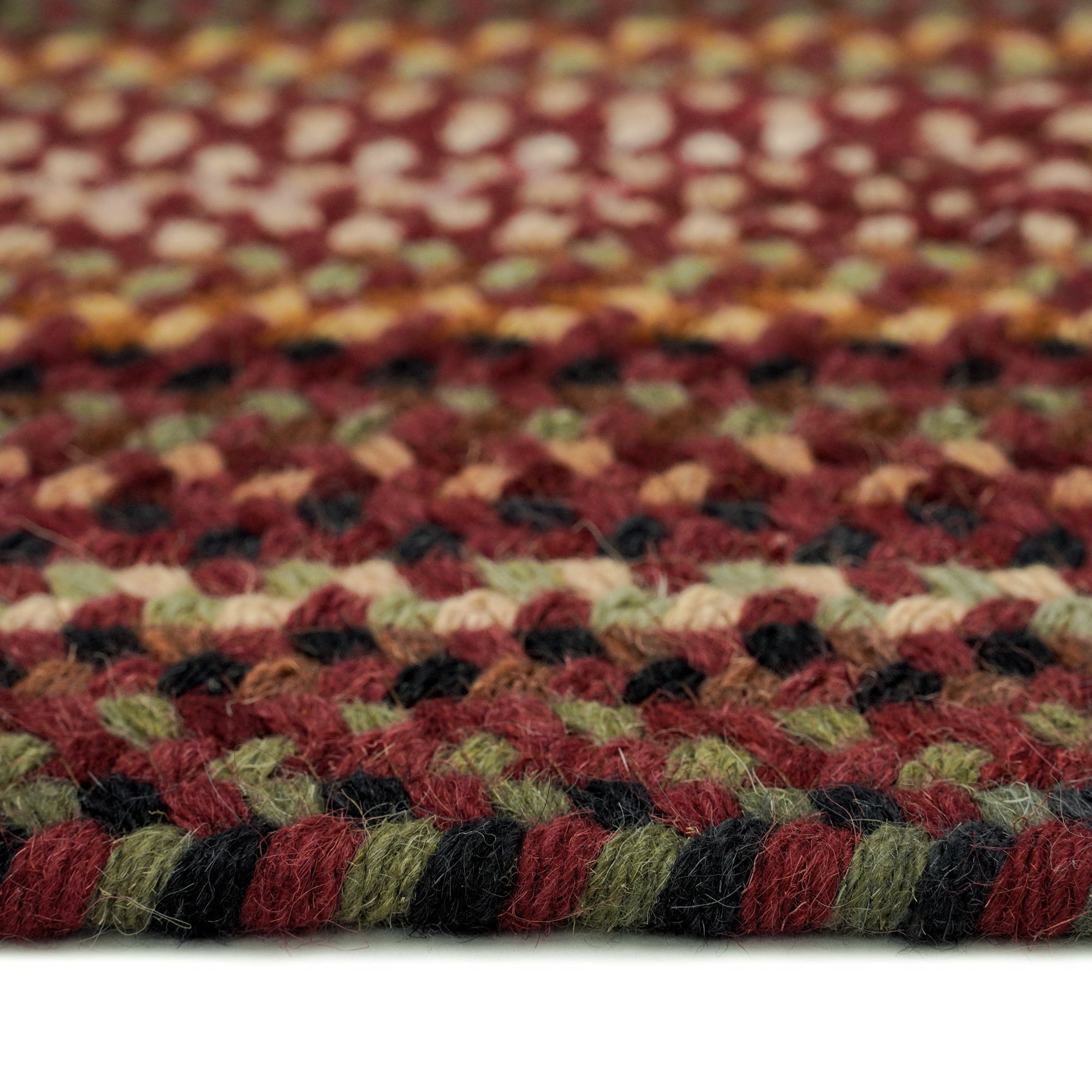 Gramercy Cinnabar Braided Rug Vertical Stripe Rectangle image
