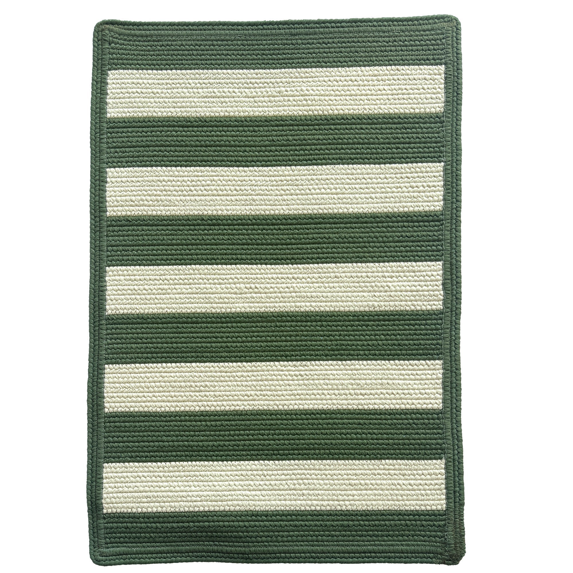 Timeless Avocado Braided Rug Cross Sewn Rectangle image