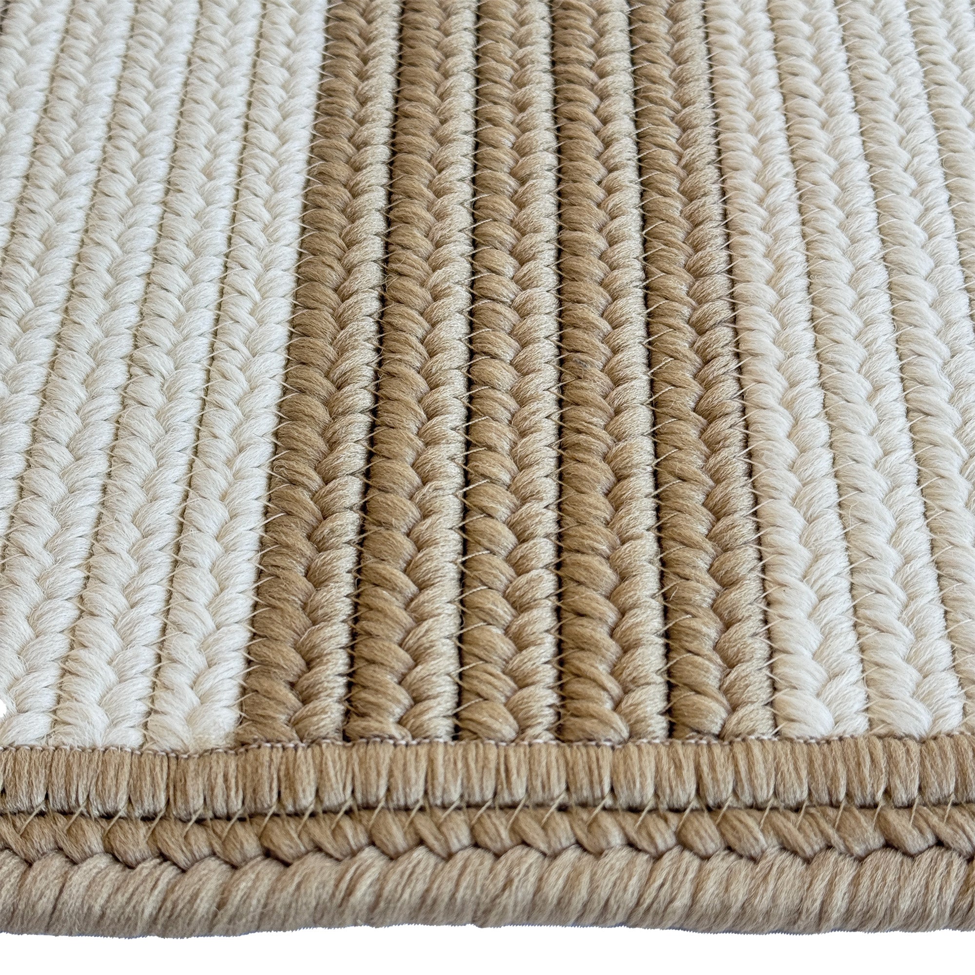 Timeless Camel Braided Rug Cross Sewn Rectangle image