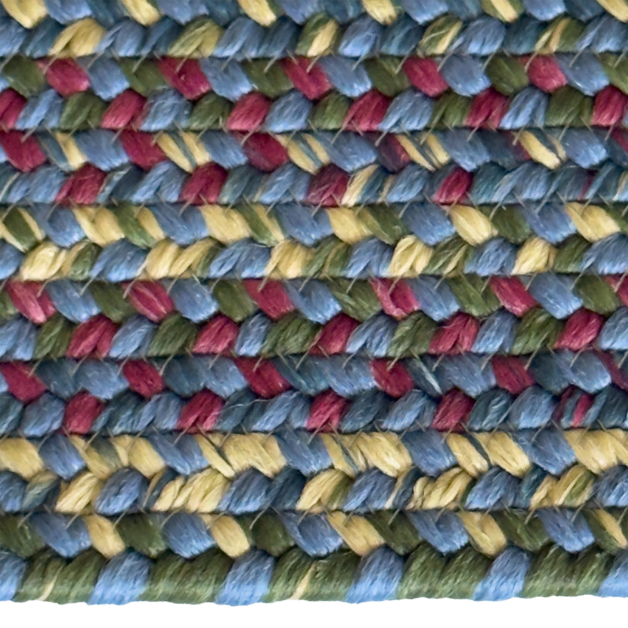 Beachwood Med. Blue Multi Braided Rug Oval image