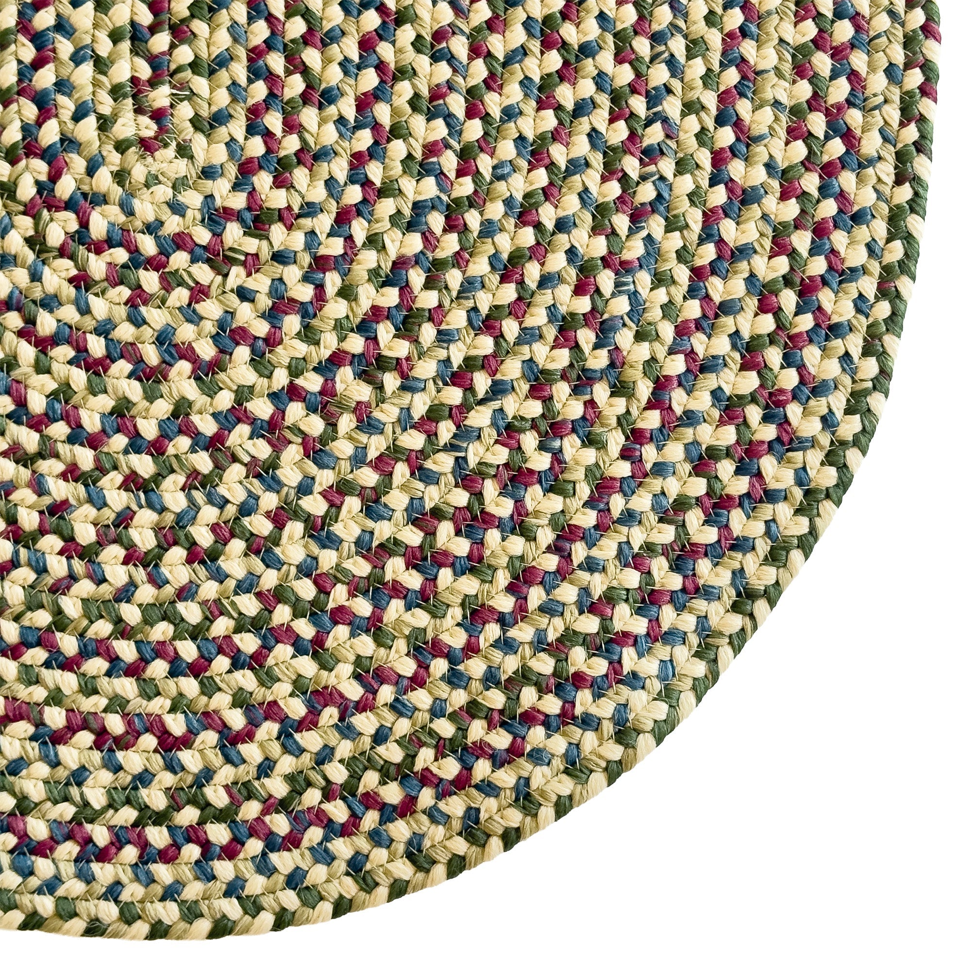 Beachwood Linen Multi Braided Rug Oval image