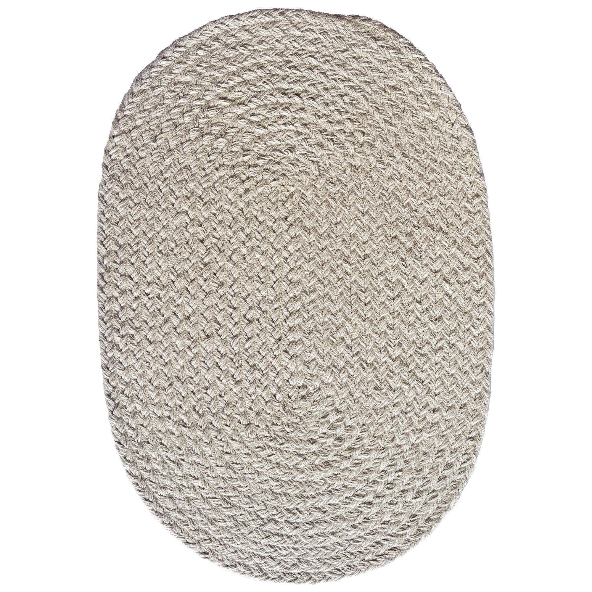 Terra Harvest Bleached Braided Rug Oval image