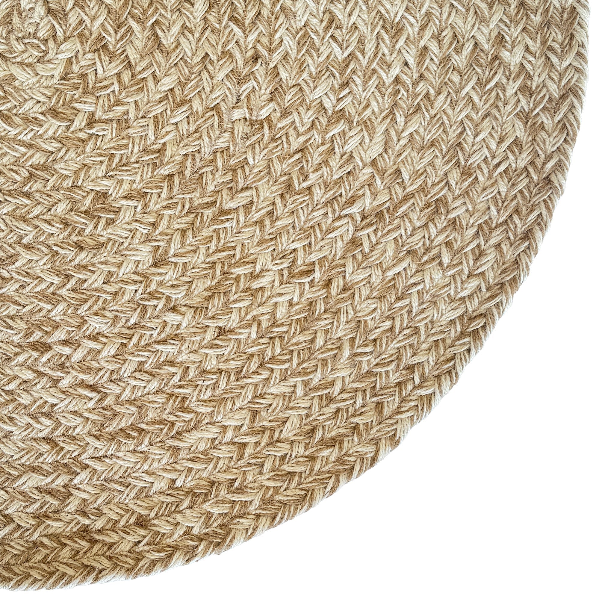 Terra Harvest Wheat Braided Rug Round image