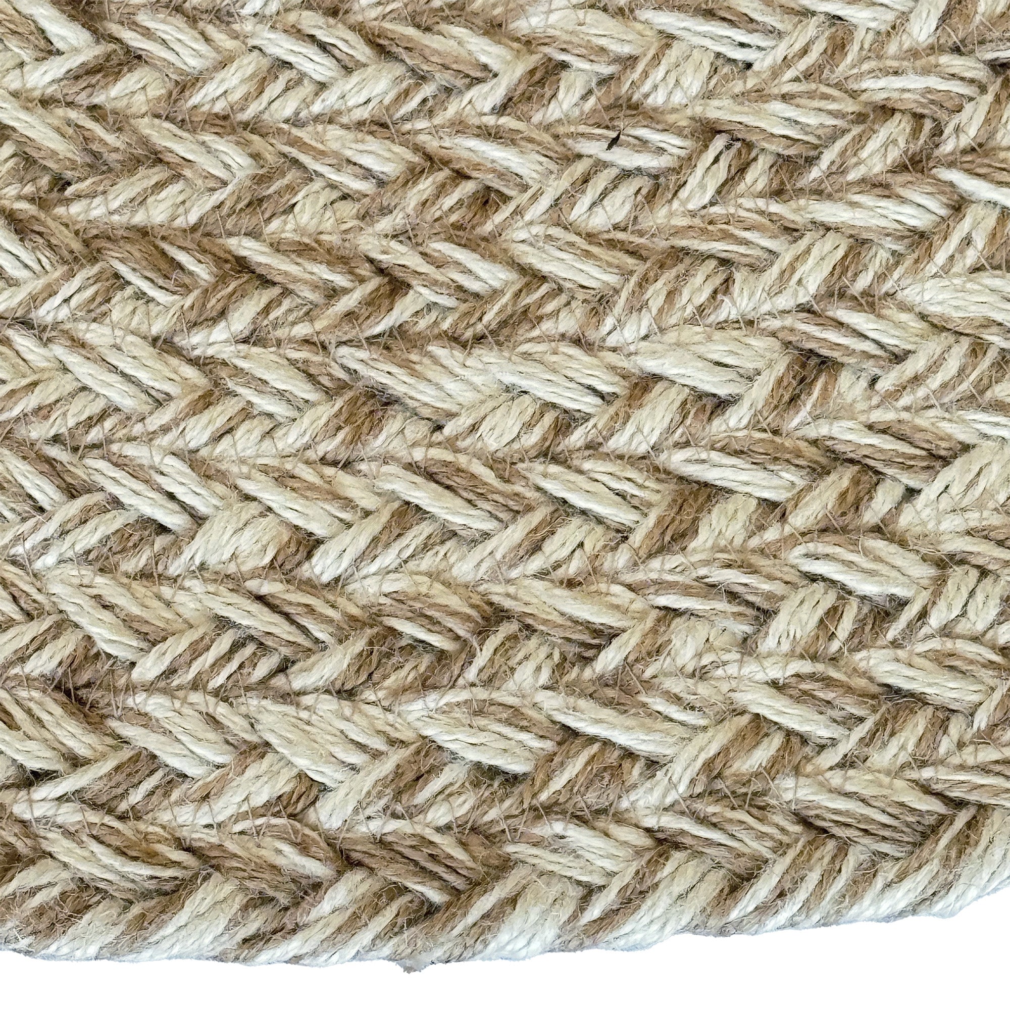 Terra Harvest Wheat Braided Rug Round image
