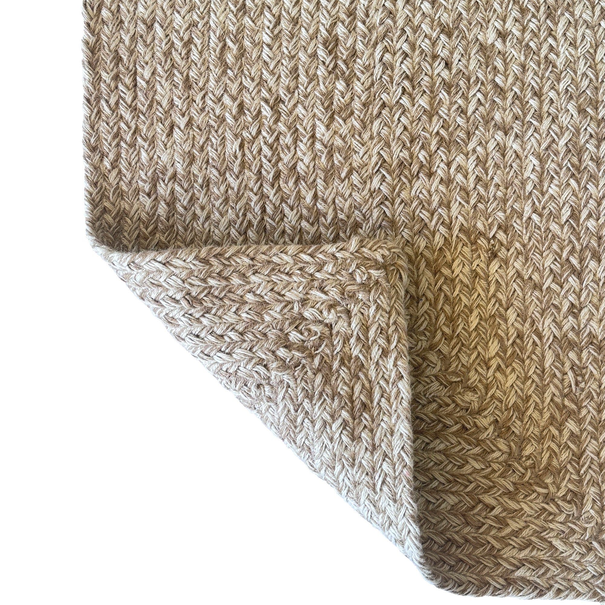 Terra Harvest Wheat Braided Rug Concentric Rectangle image