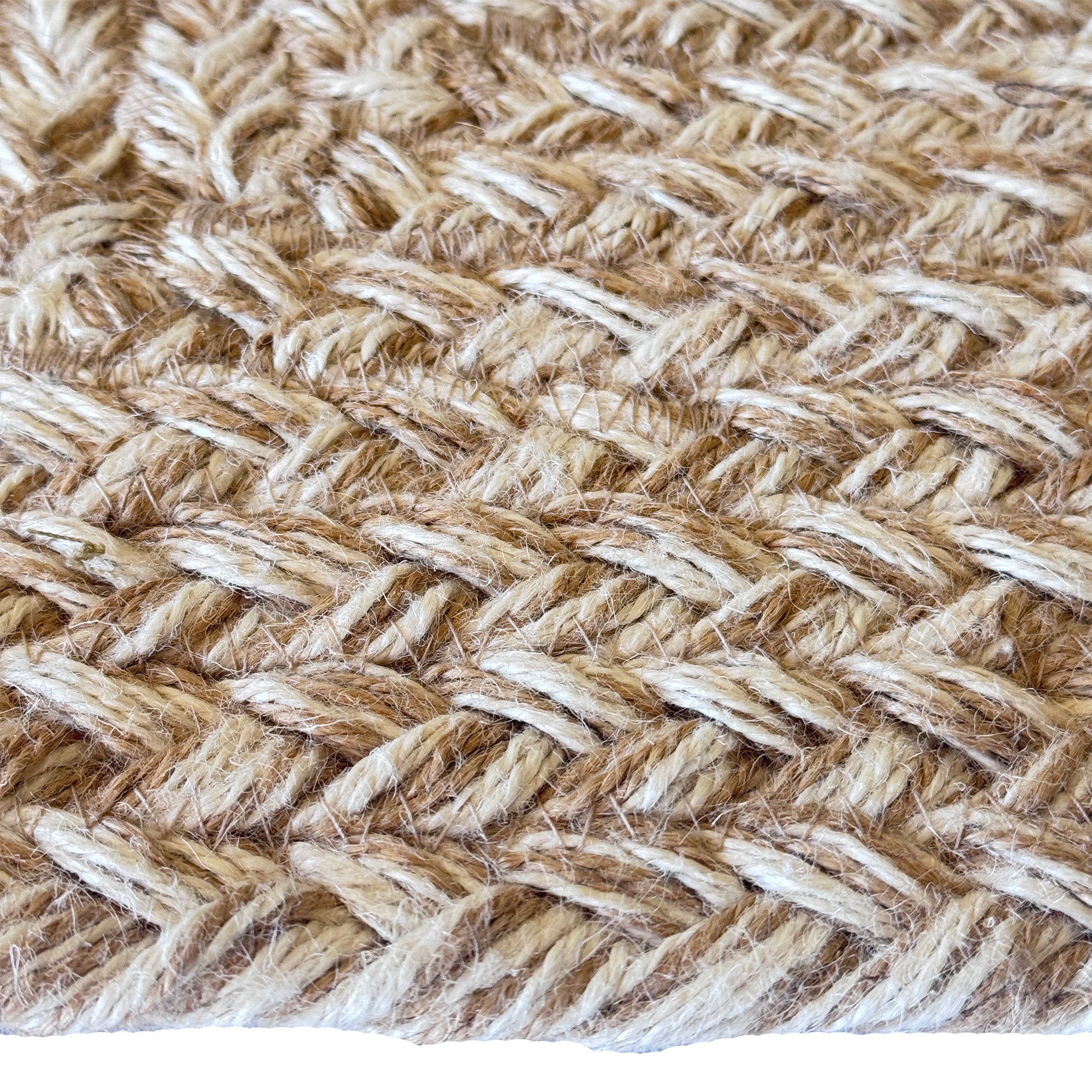 Terra Harvest Wheat Braided Rug Concentric Rectangle image
