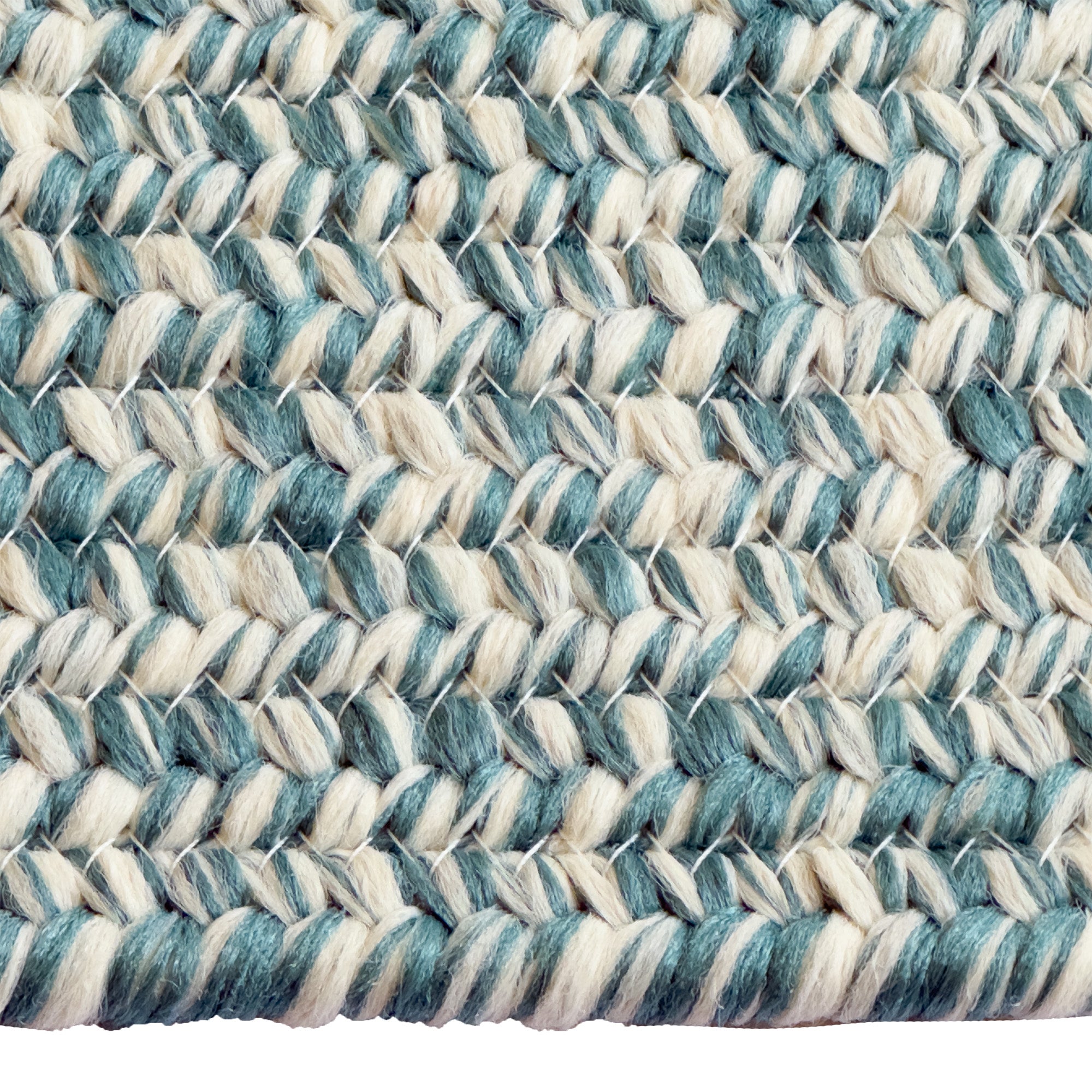 Beach Barn Tweed Lake Braided Rug Oval image