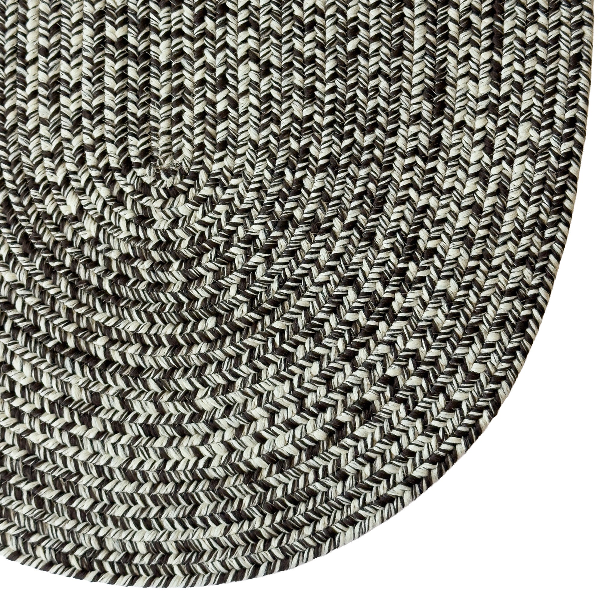 Beach Barn Tweed Driftwood Braided Rug Oval image