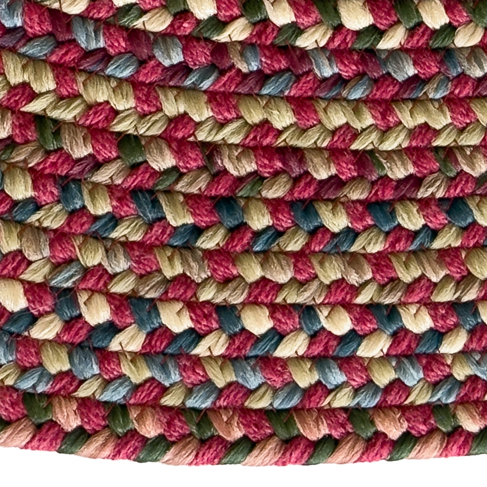 Timber Haven Berry Multi Braided Rug Oval image