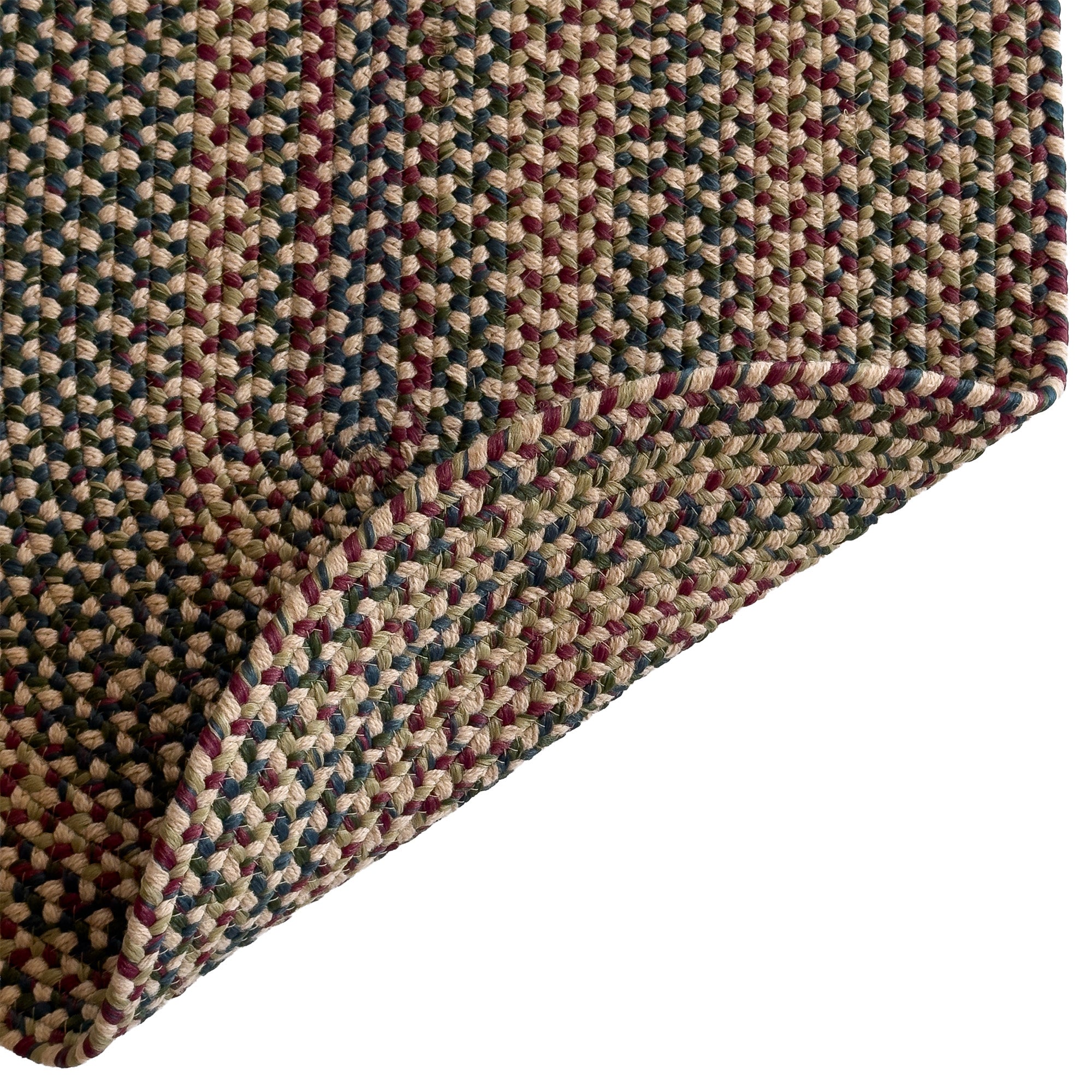 Timber Haven Oatmeal Multi Braided Rug Oval image