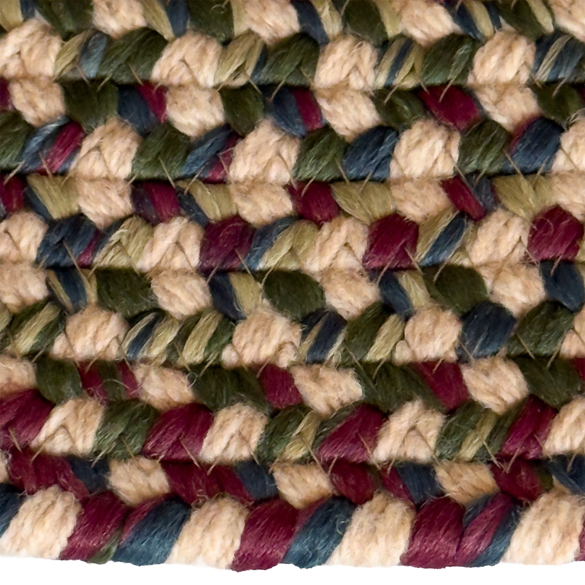 Timber Haven Oatmeal Multi Braided Rug Oval image