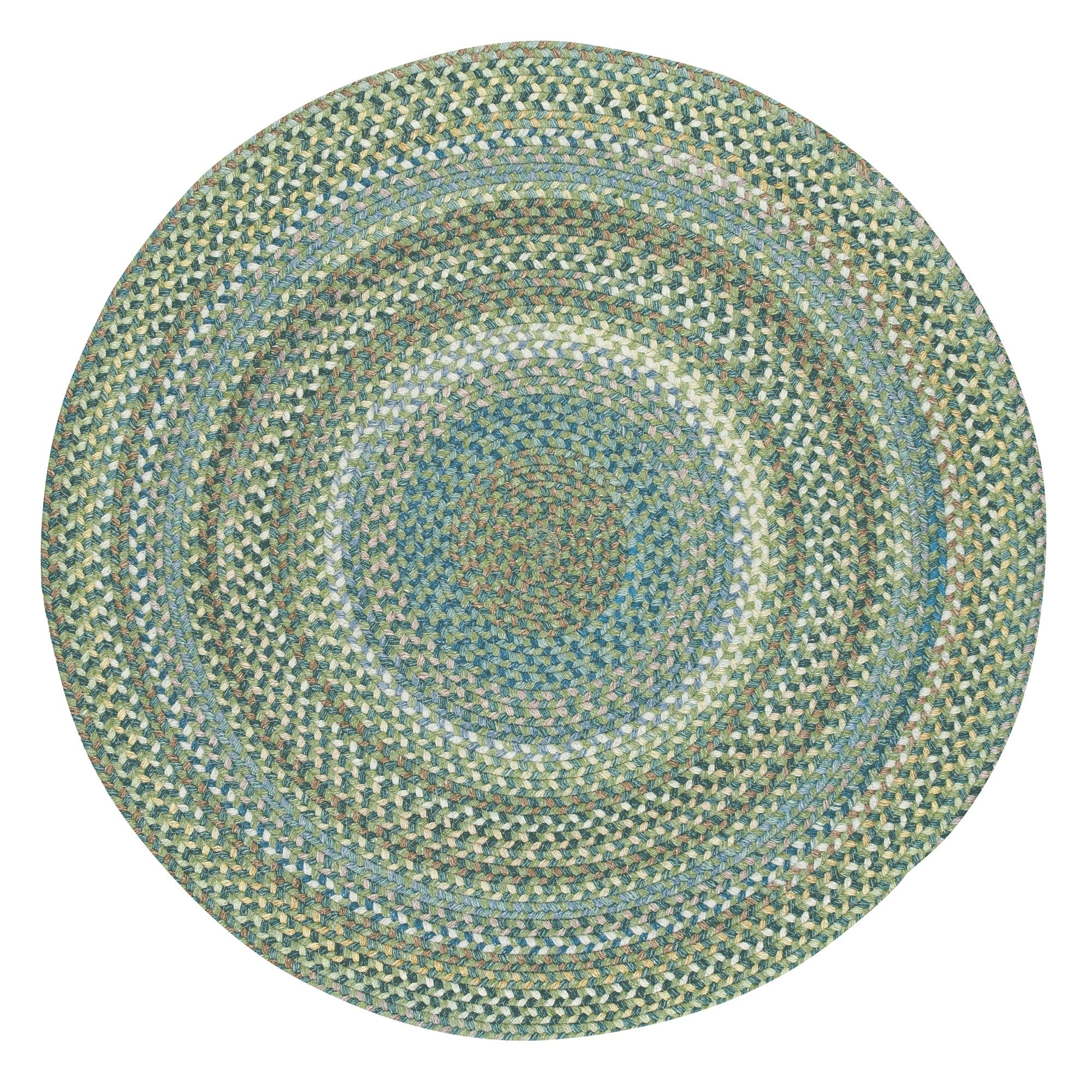 American Legacy Pine Forest Braided Rug Round image