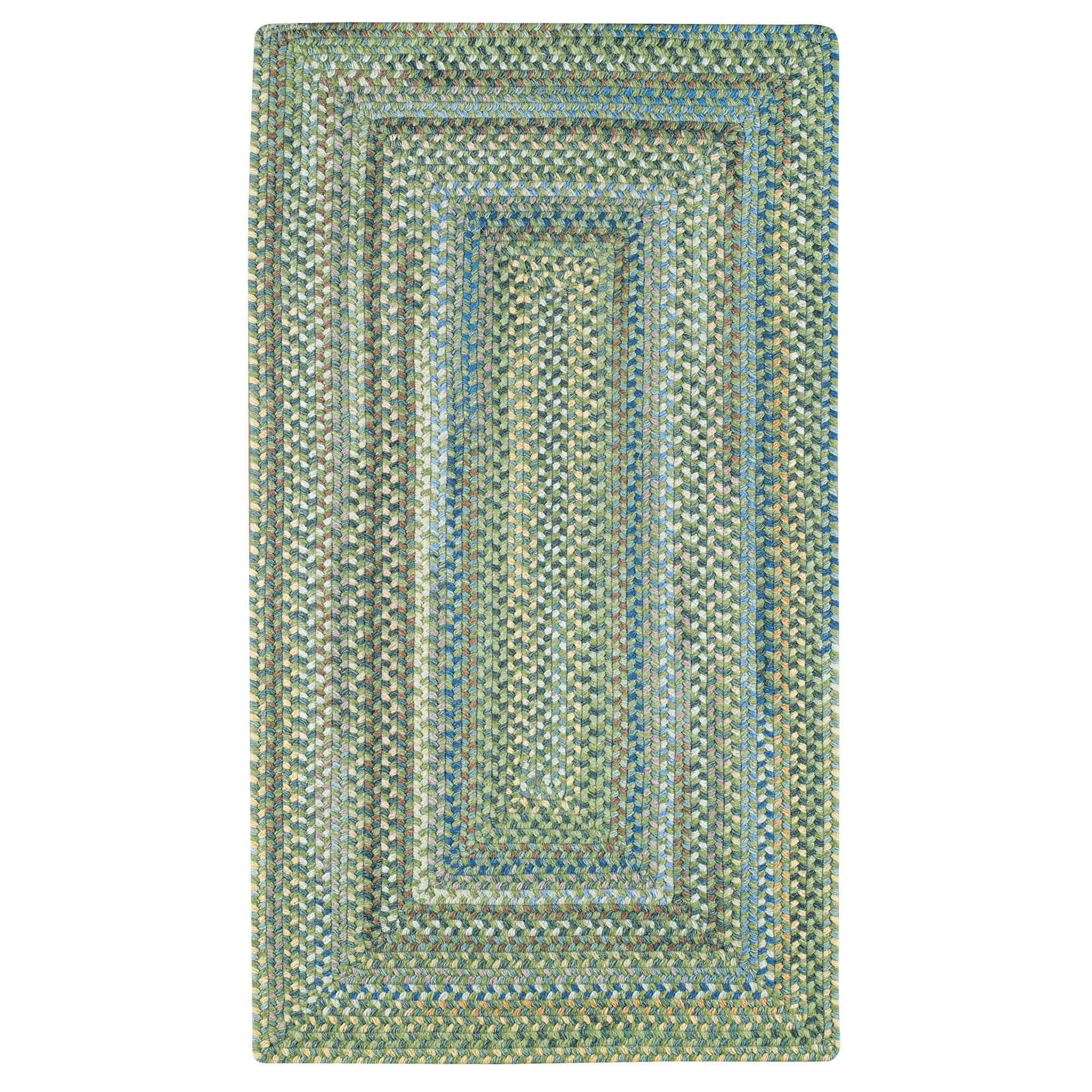 American Legacy Pine Forest Braided Rug Concentric Rectangle image