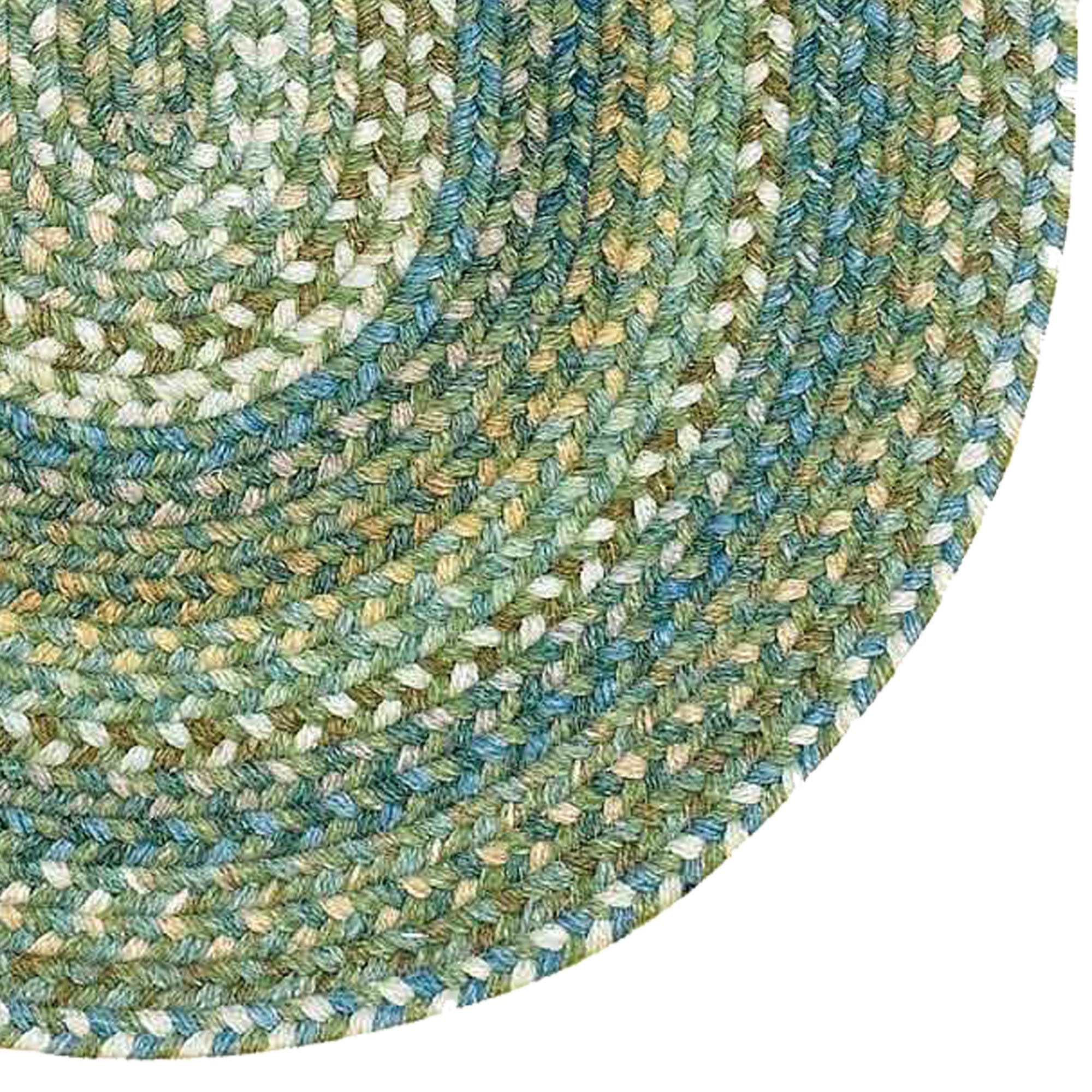 American Legacy Pine Forest Braided Rug Oval image