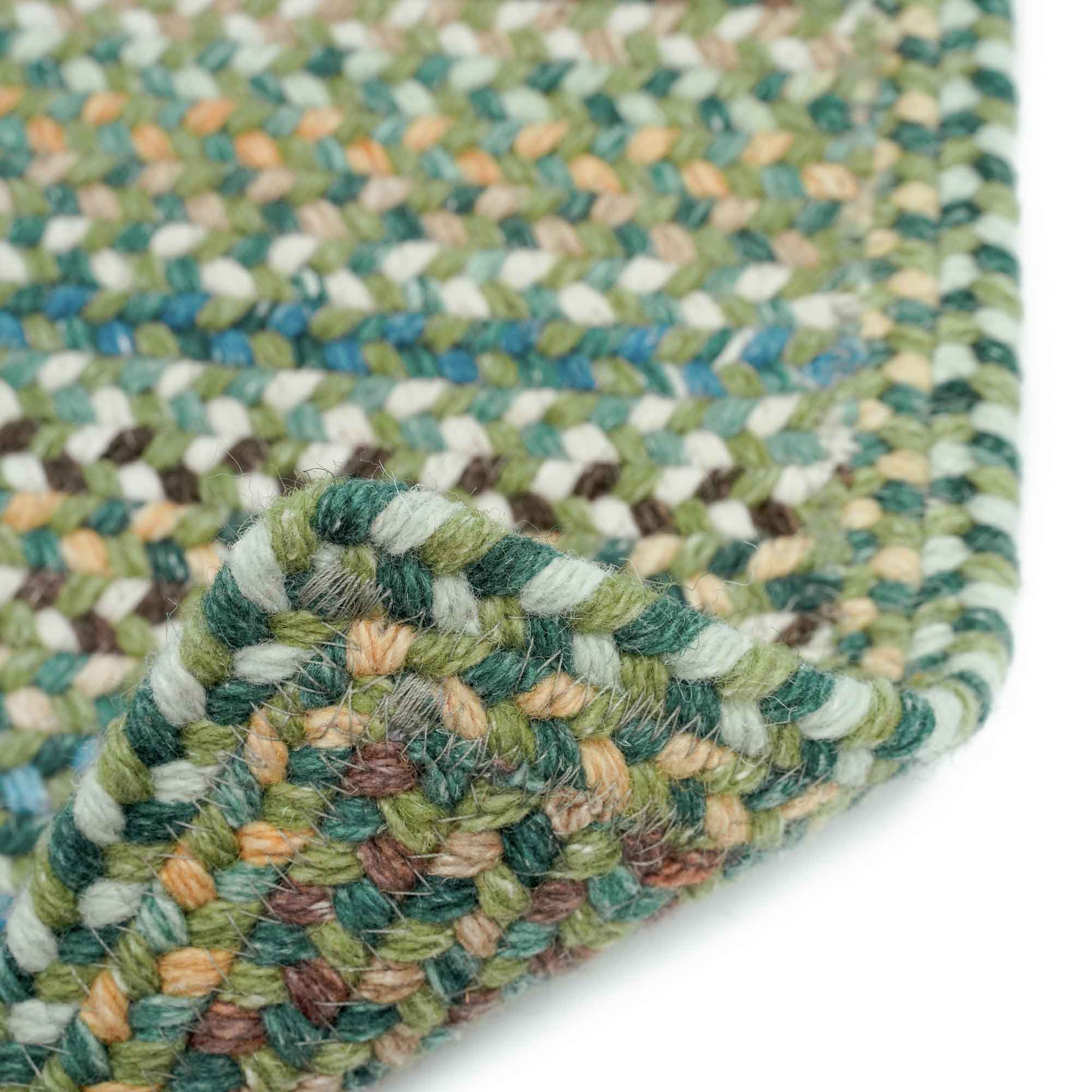 American Legacy Pine Forest Braided Rug Cross Sewn Rectangle image