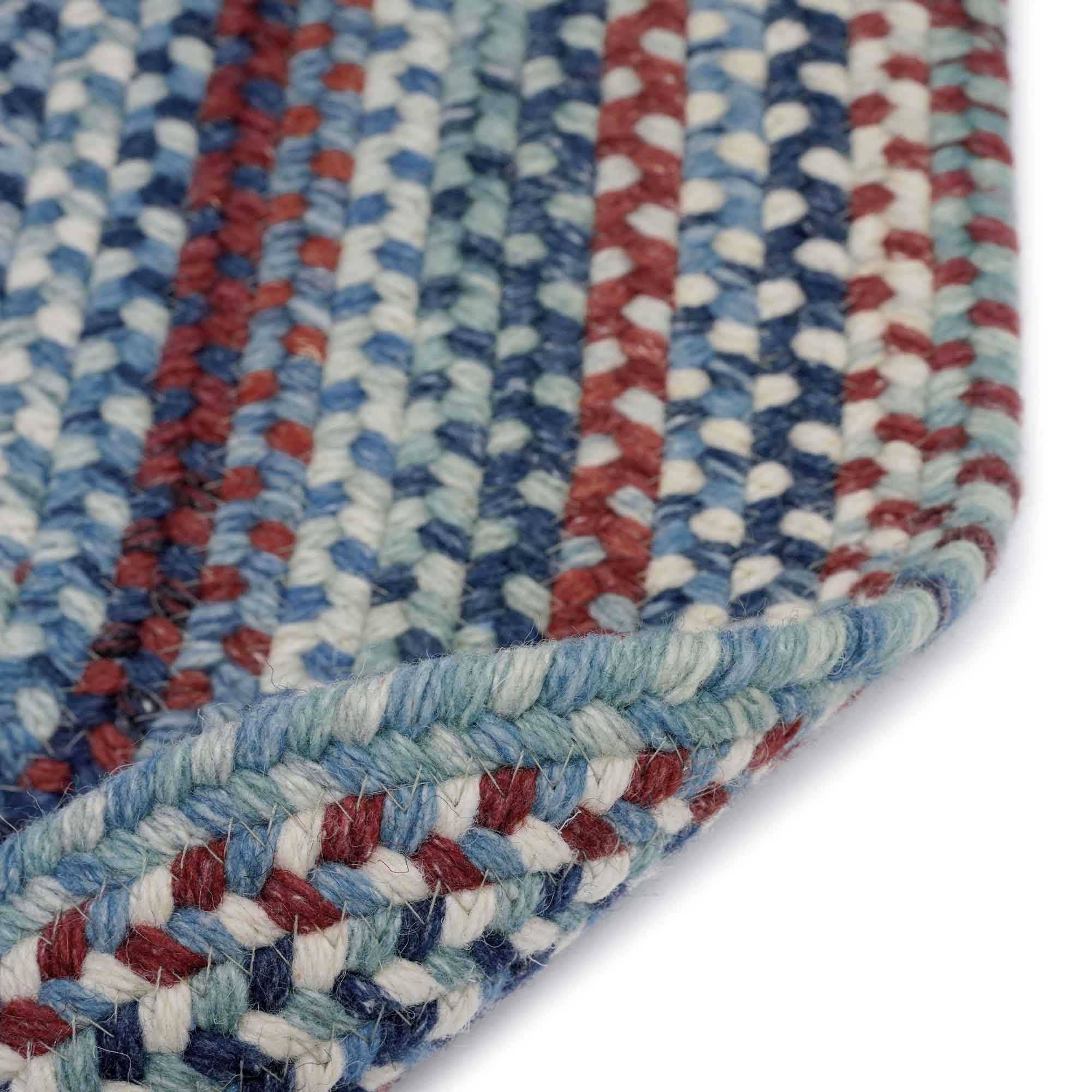 American Legacy Old Glory Braided Rug Round image