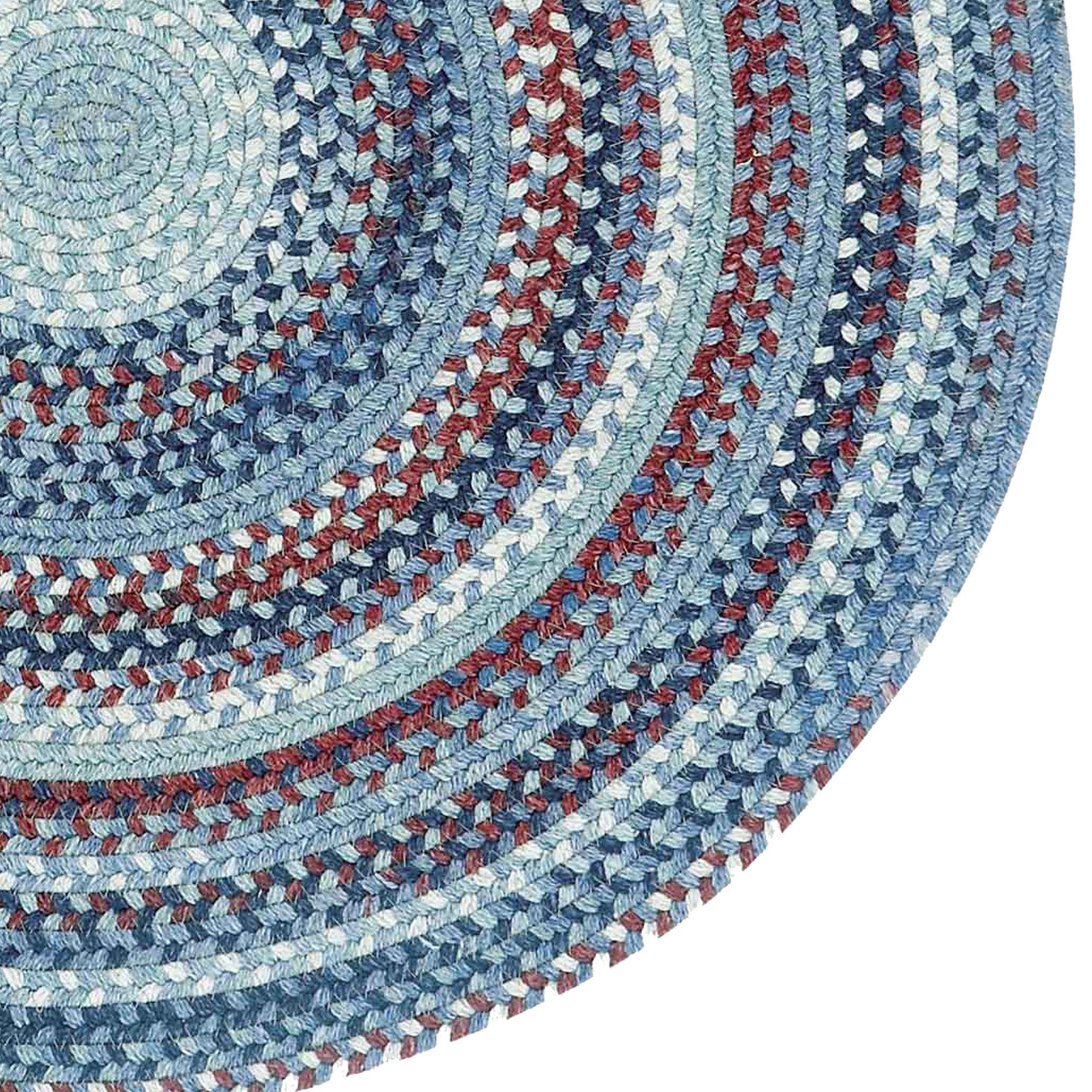 American Legacy Old Glory Braided Rug Round image