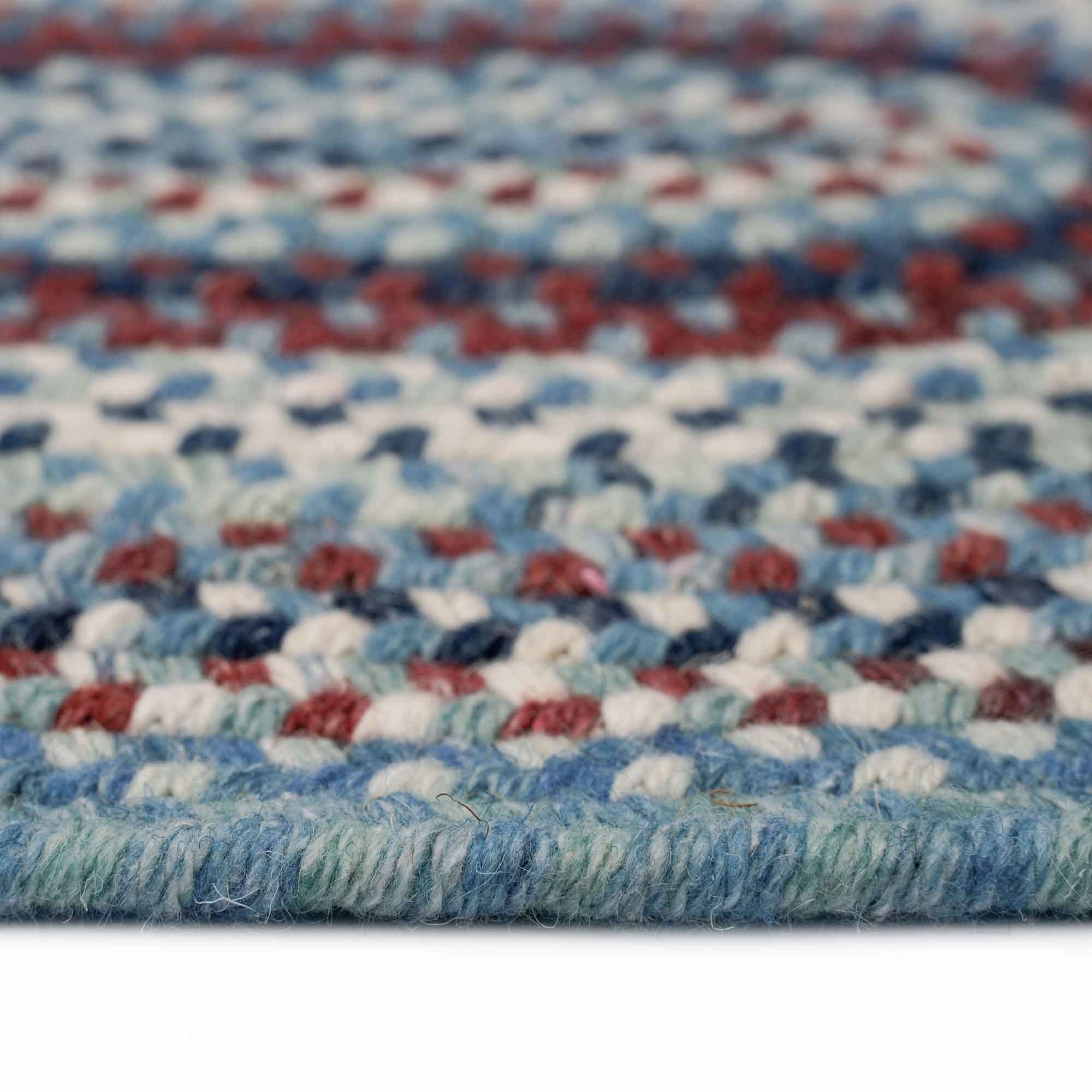 American Legacy Old Glory Braided Rug Round image