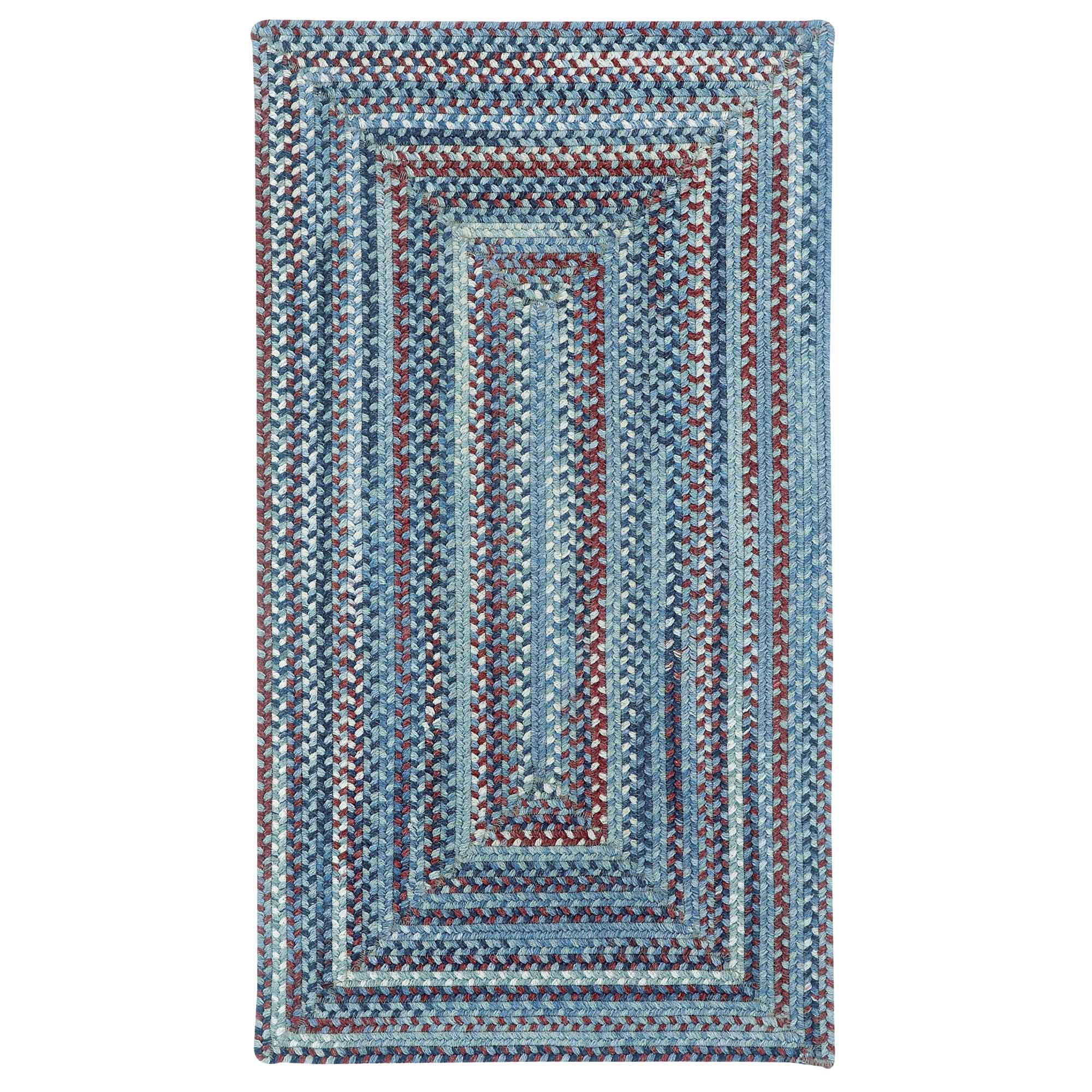 American Legacy Old Glory Braided Rug Concentric Rectangle image