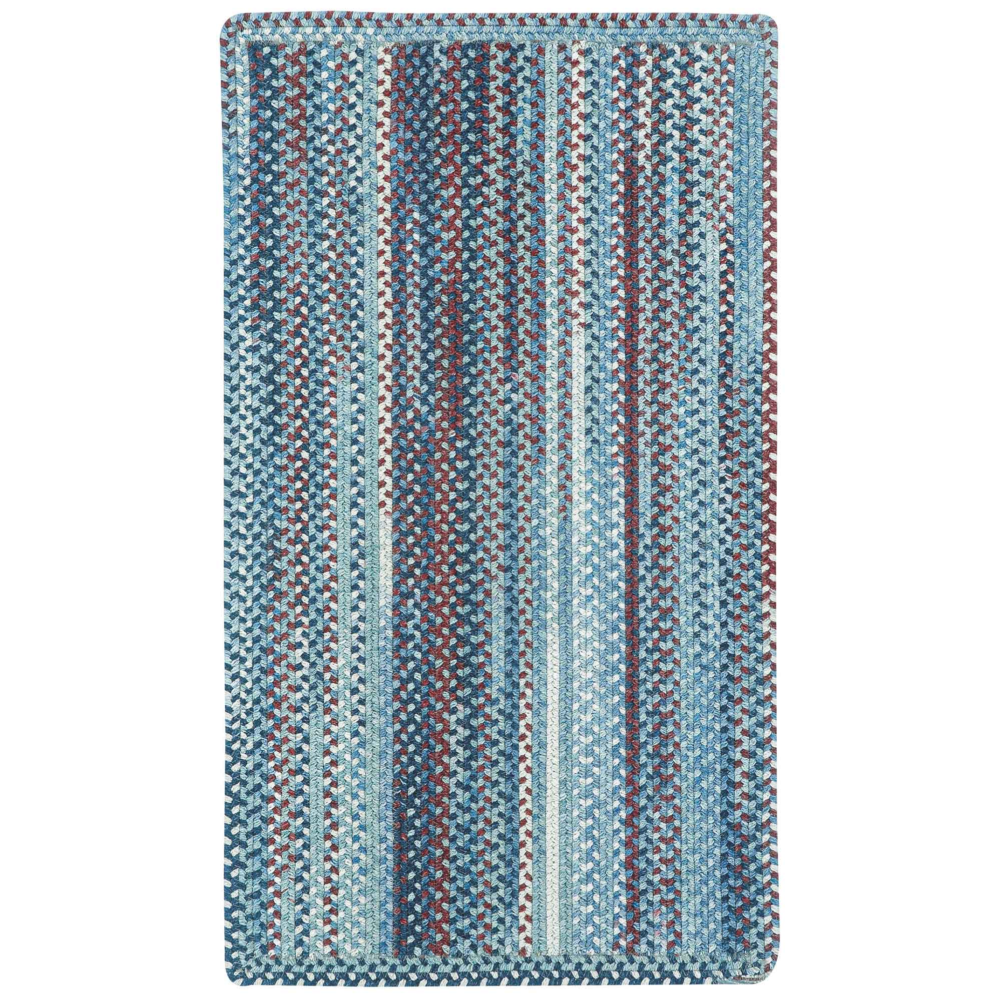 American Legacy Old Glory Braided Rug Vertical Stripe Rectangle image