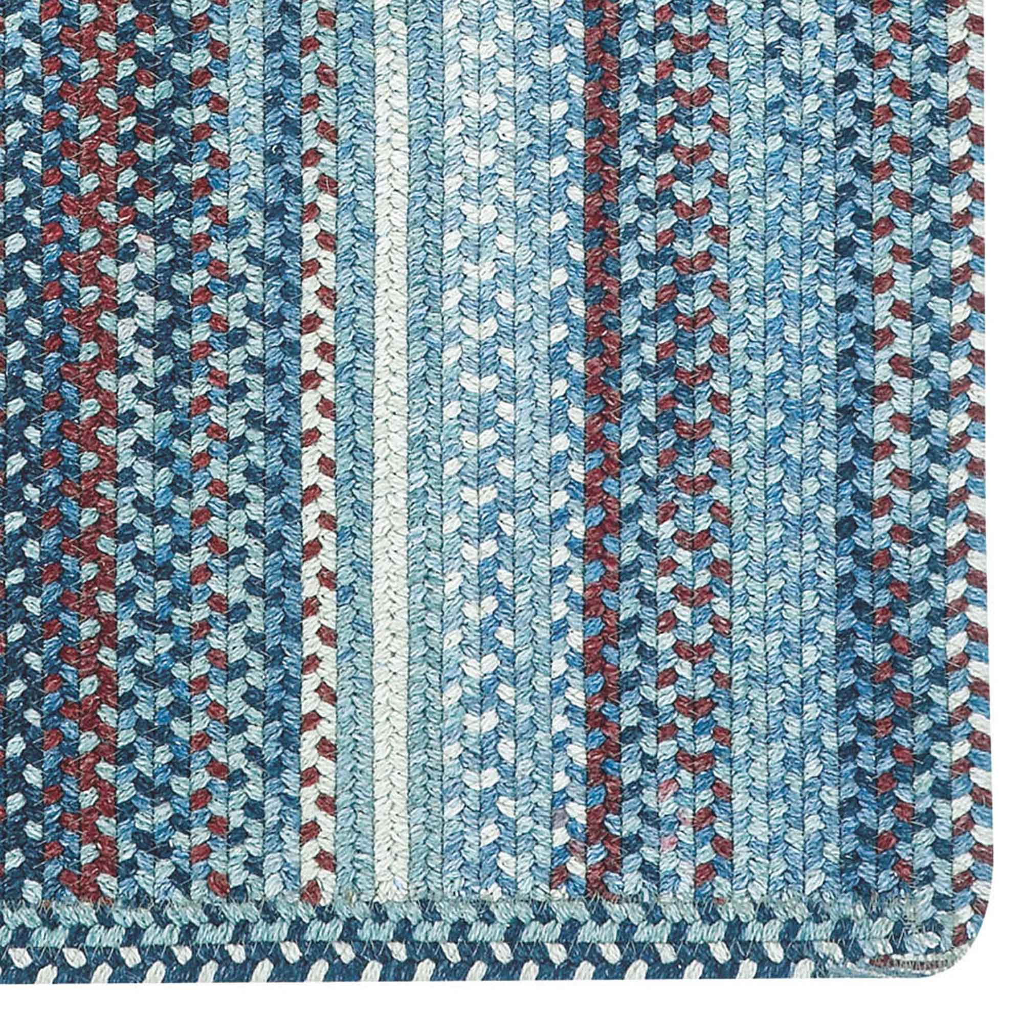 American Legacy Old Glory Braided Rug Vertical Stripe Rectangle image