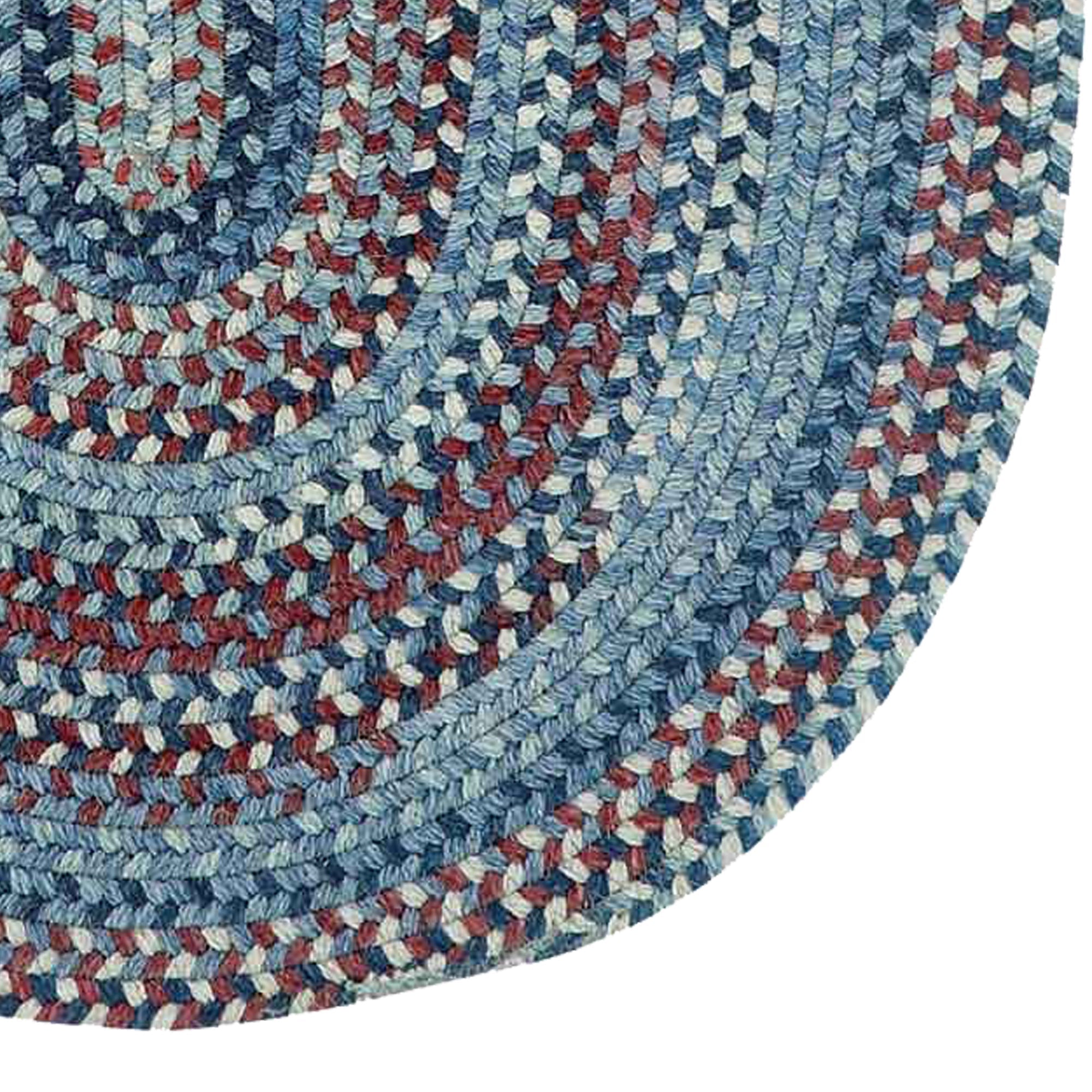 American Legacy Old Glory Braided Rug Oval image