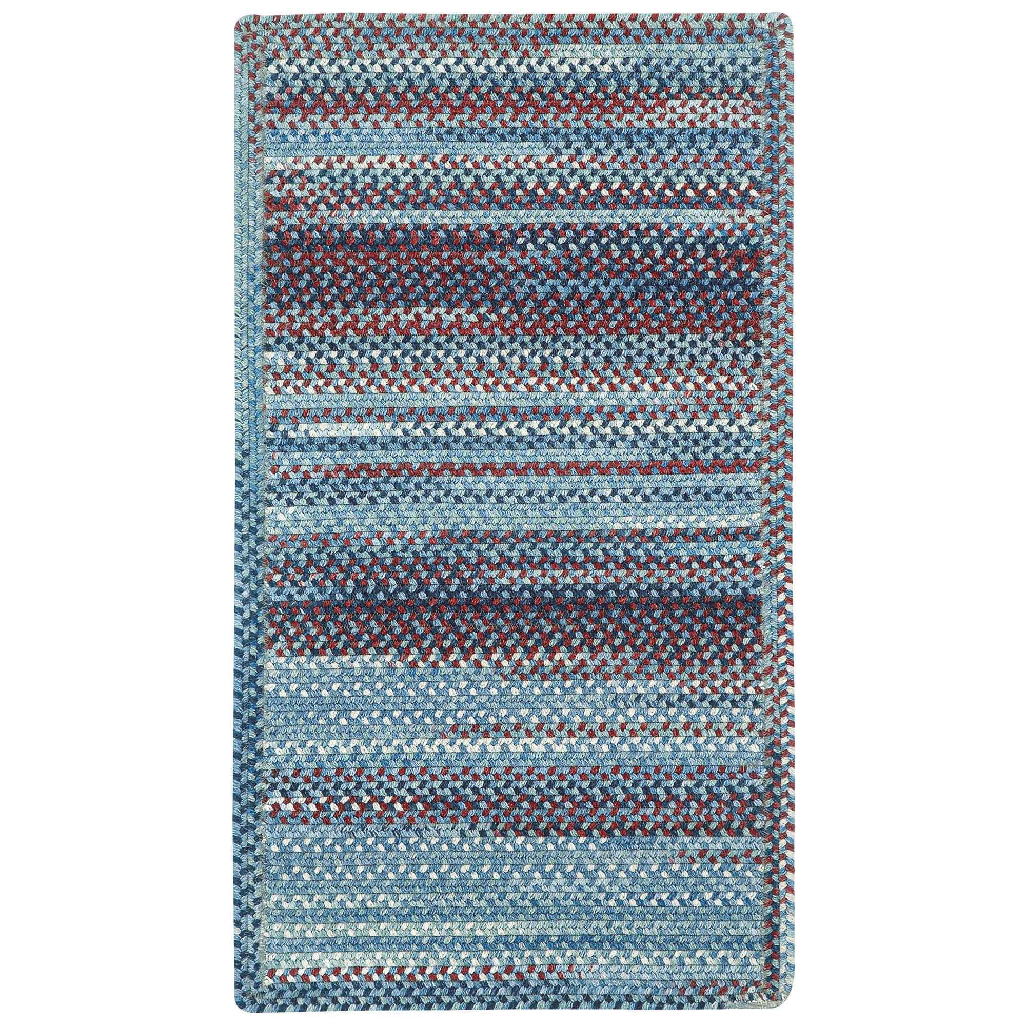 American Legacy Old Glory Braided Rug Cross Sewn Rectangle image