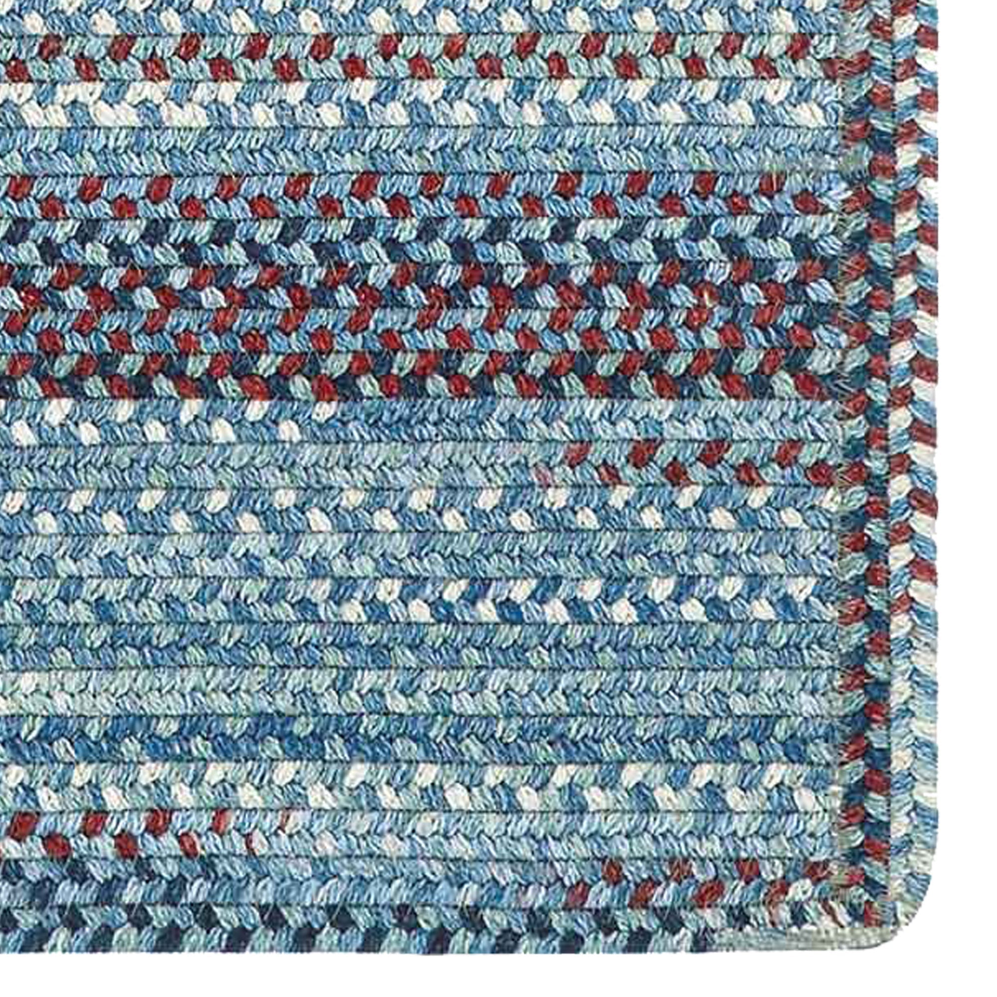 American Legacy Old Glory Braided Rug Cross Sewn Rectangle image