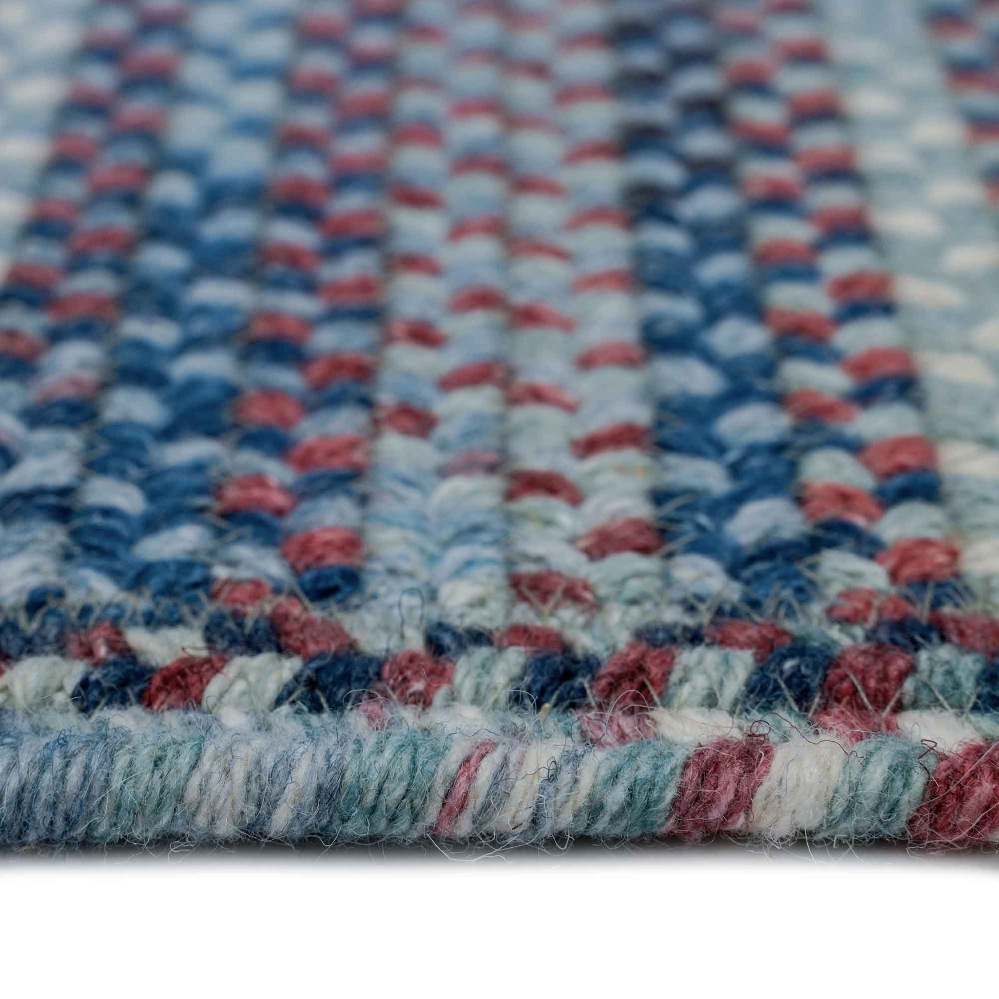 American Legacy Old Glory Braided Rug Cross Sewn Rectangle image