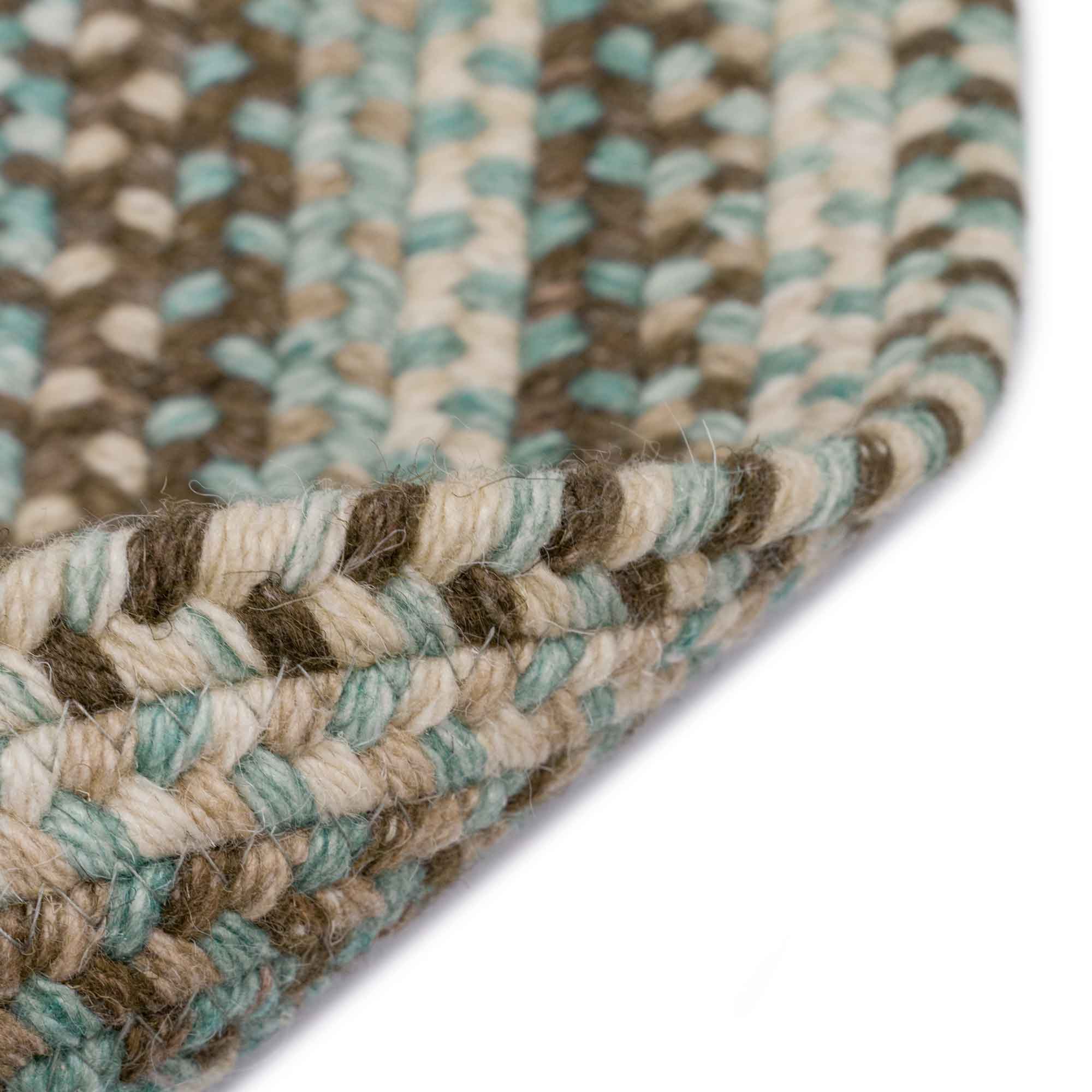 American Legacy Prairie Braided Rug Round image